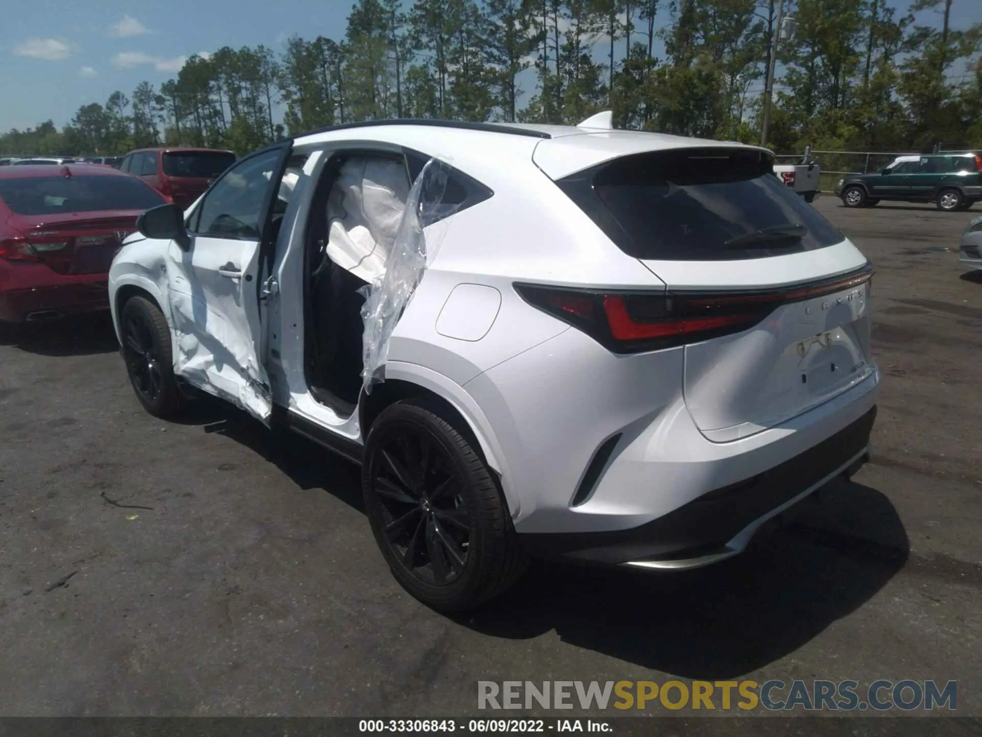 3 fotografías del automóvil dañado JTJKGCEZ6N2004012 LEXUS NX 2022