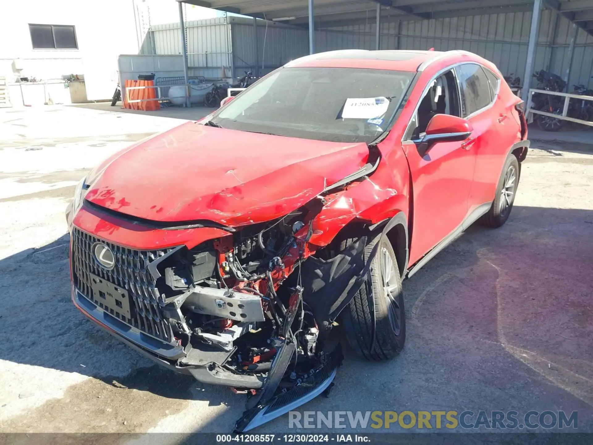 2 fotografías del automóvil dañado 2T2ADCAZXSC020901 LEXUS NX 2025