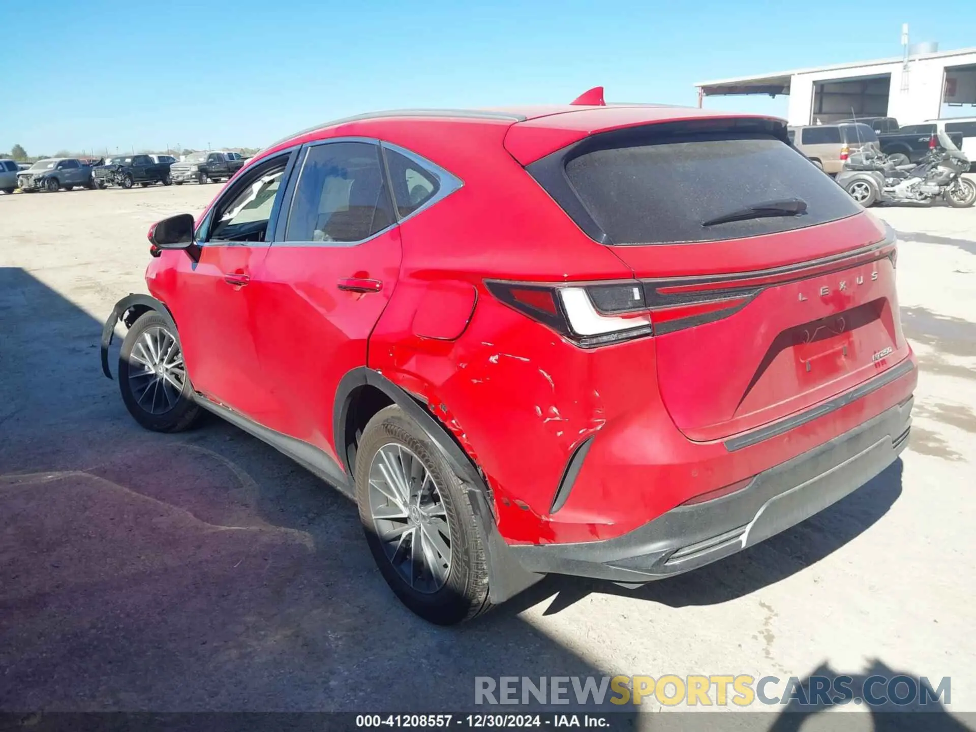 3 fotografías del automóvil dañado 2T2ADCAZXSC020901 LEXUS NX 2025
