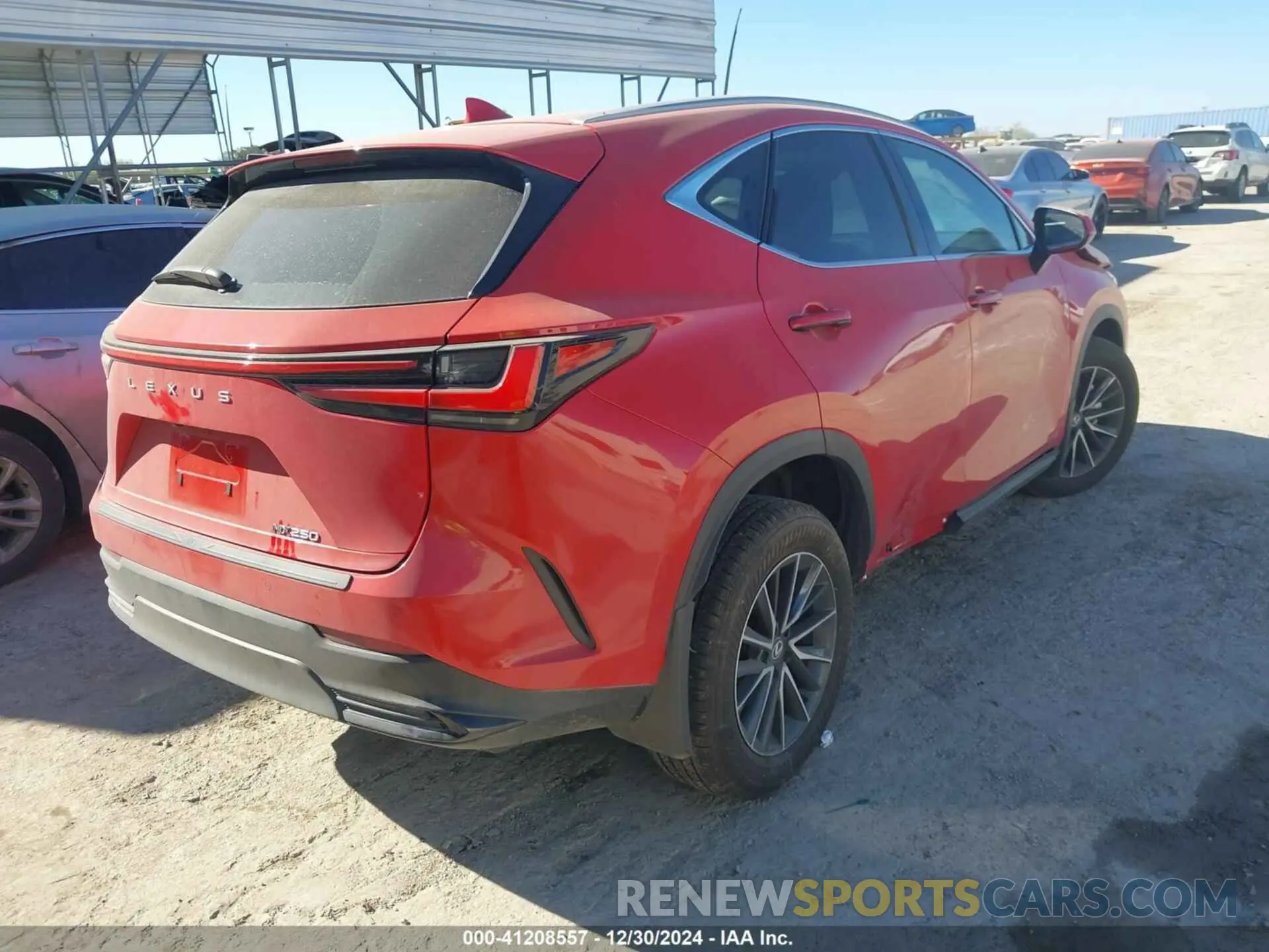 4 fotografías del automóvil dañado 2T2ADCAZXSC020901 LEXUS NX 2025