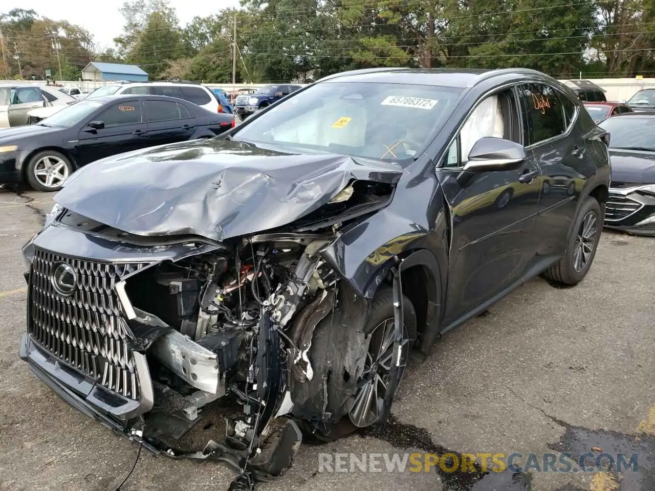 2 fotografías del automóvil dañado 2T2ADCAZ3NC001188 LEXUS NX 250 2022