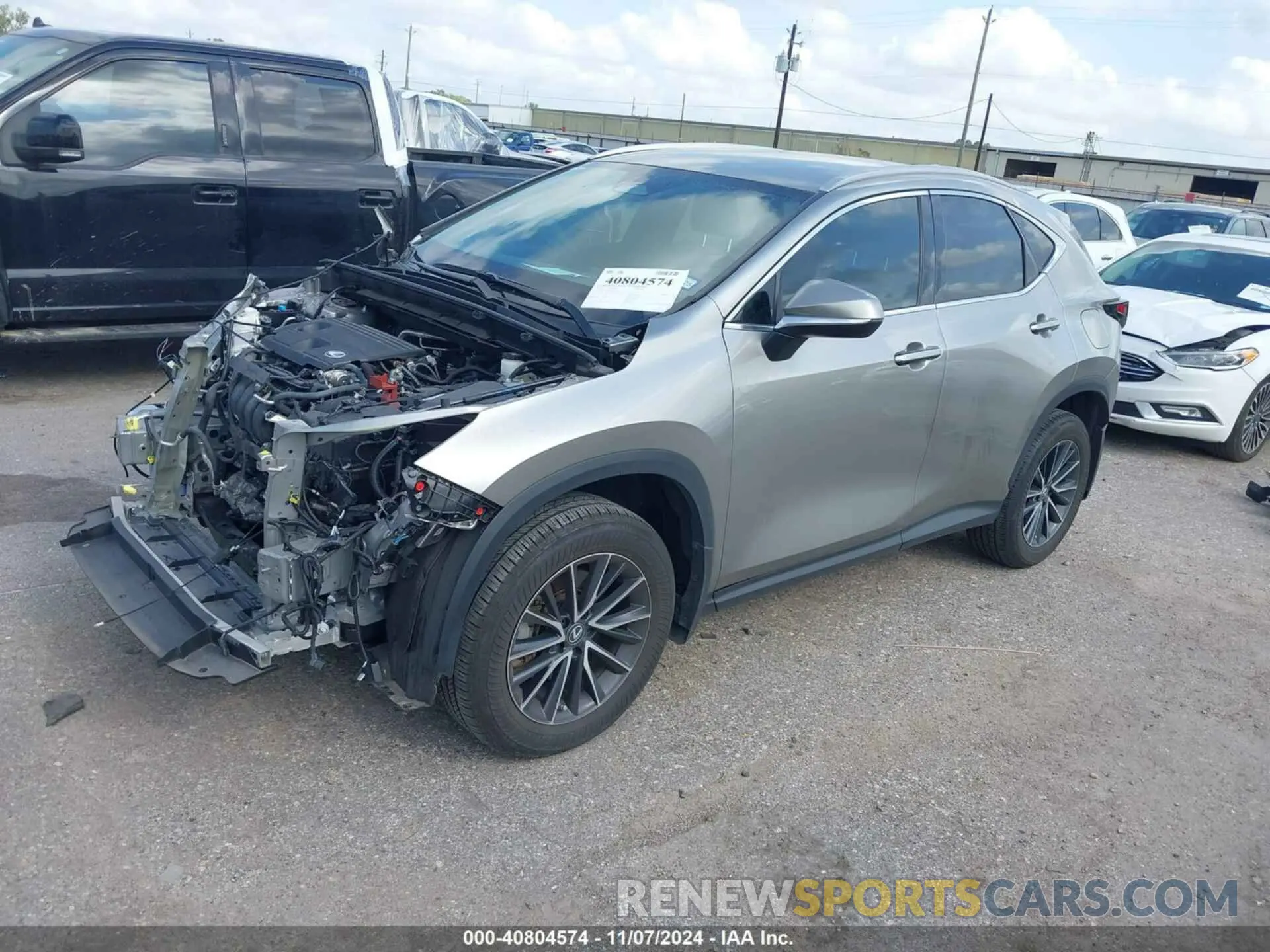 2 fotografías del automóvil dañado 2T2ADCAZ7NC001212 LEXUS NX 250 2022