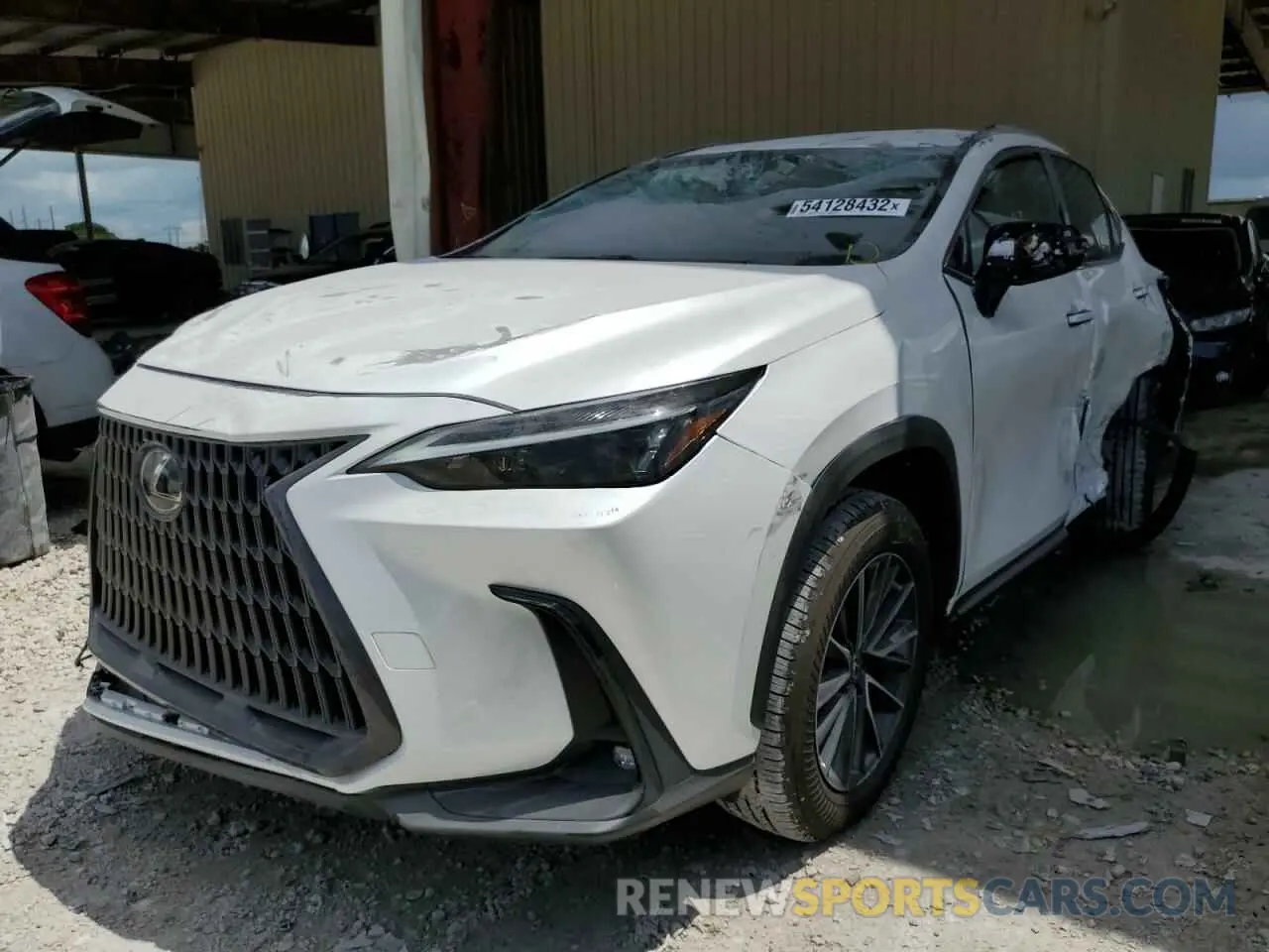 2 fotografías del automóvil dañado 2T2ADCAZ9NC001423 LEXUS NX 250 2022