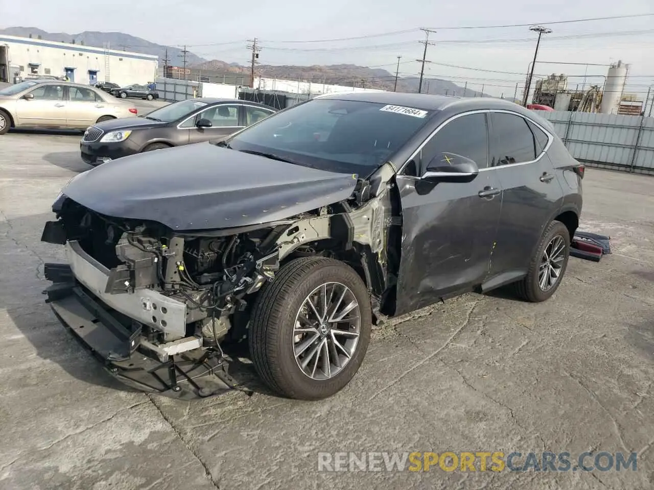 1 fotografías del automóvil dañado 2T2GDCAZ8NC002654 LEXUS NX 250 2022