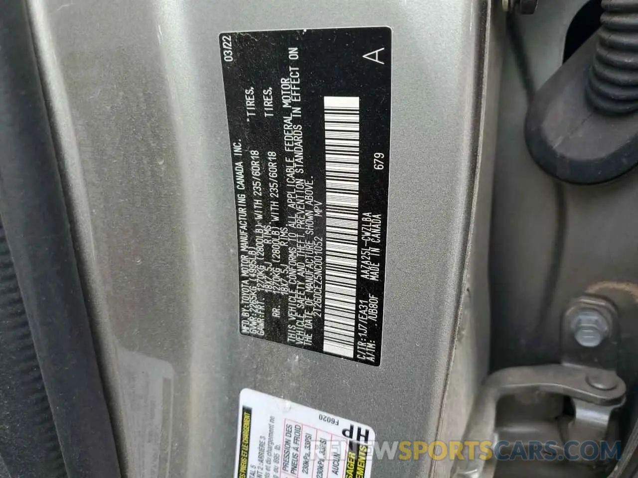 13 fotografías del automóvil dañado 2T2GDCEZ5NC001052 LEXUS NX 250 2022