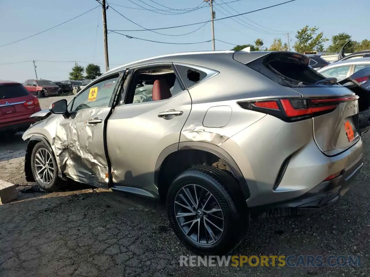 2 fotografías del automóvil dañado 2T2GDCEZ5NC001052 LEXUS NX 250 2022