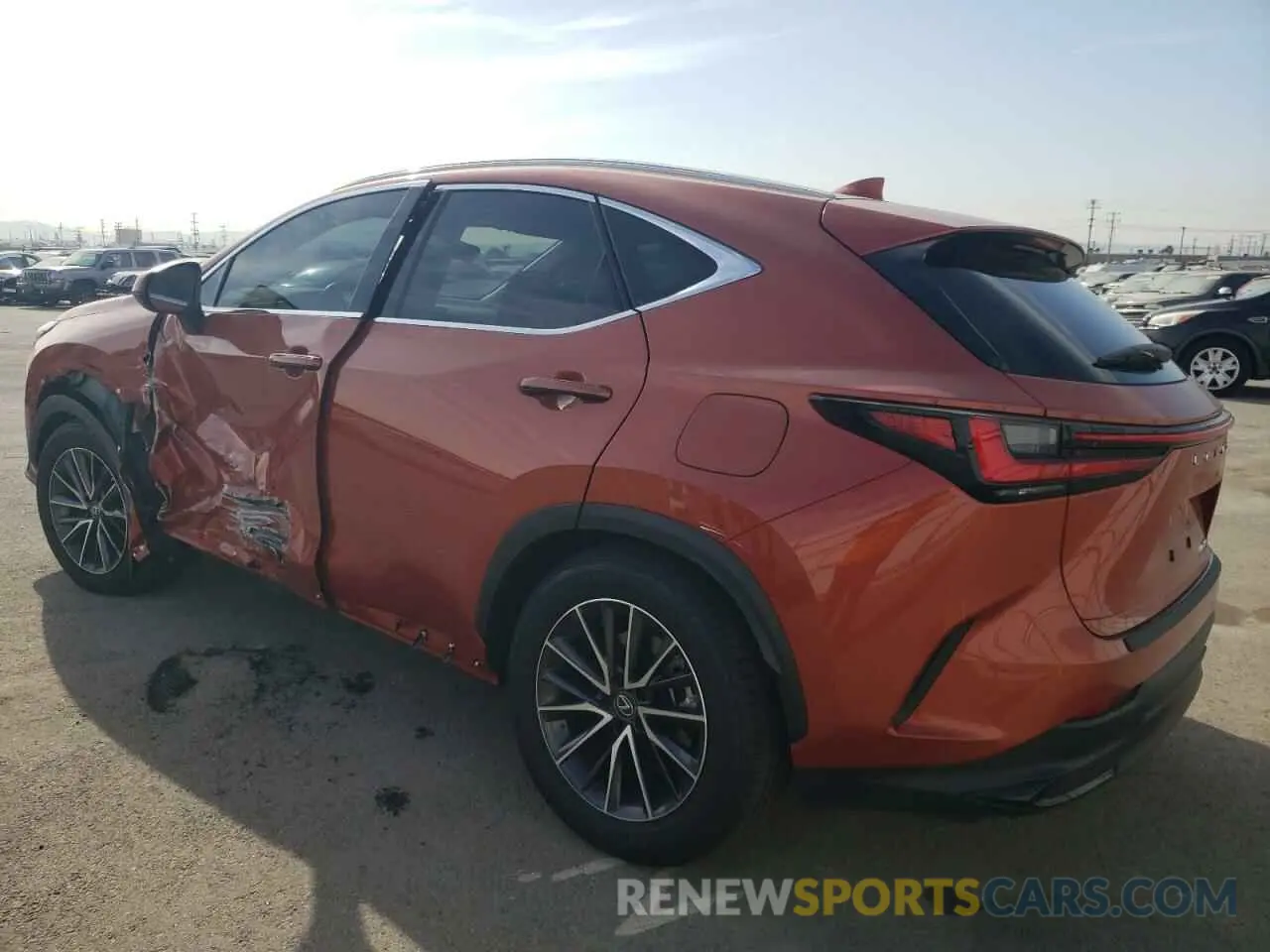 2 fotografías del automóvil dañado JTJADCAZ7N2002974 LEXUS NX 250 2022