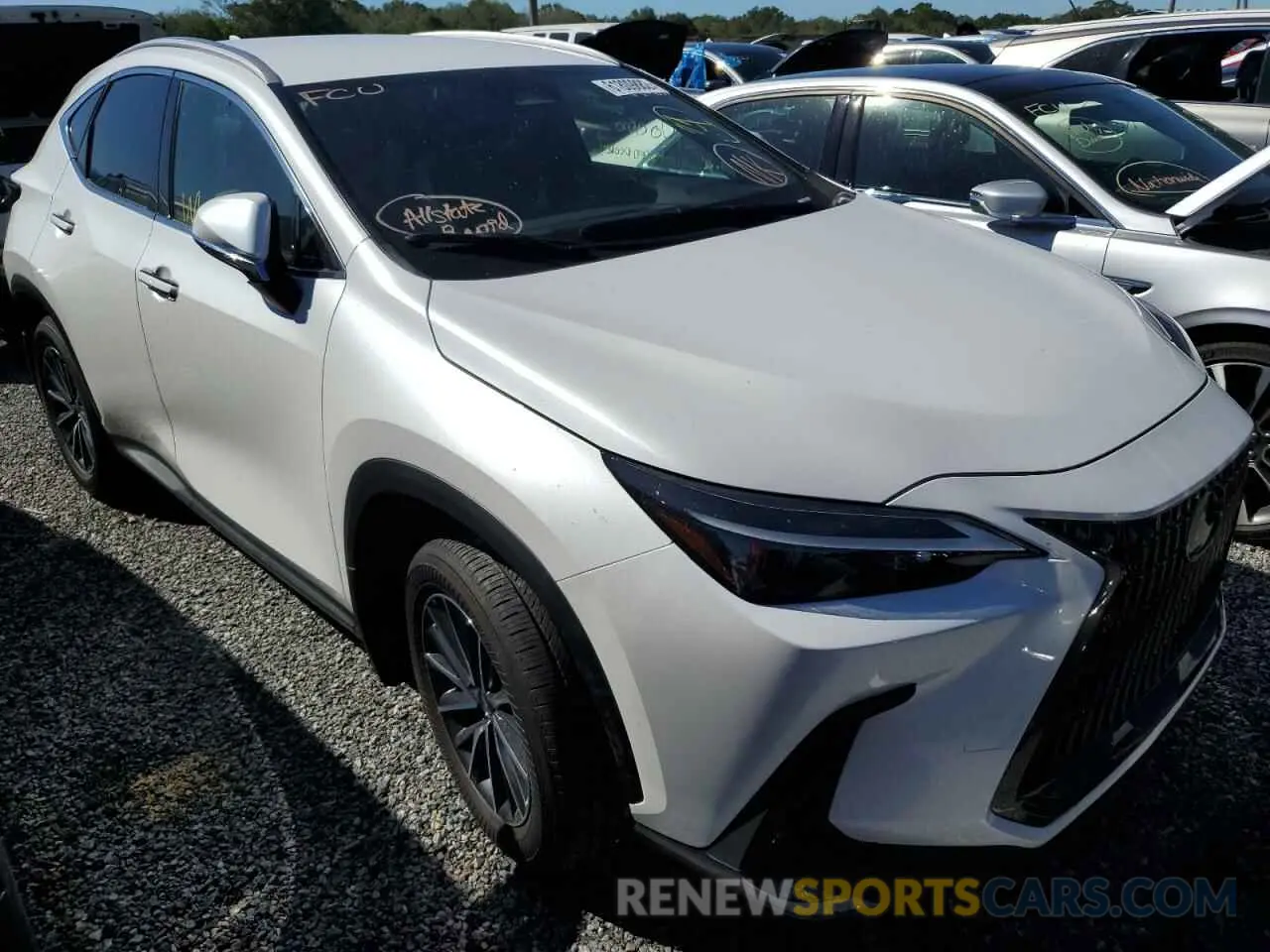1 fotografías del automóvil dañado JTJADCAZXN5001770 LEXUS NX 250 2022