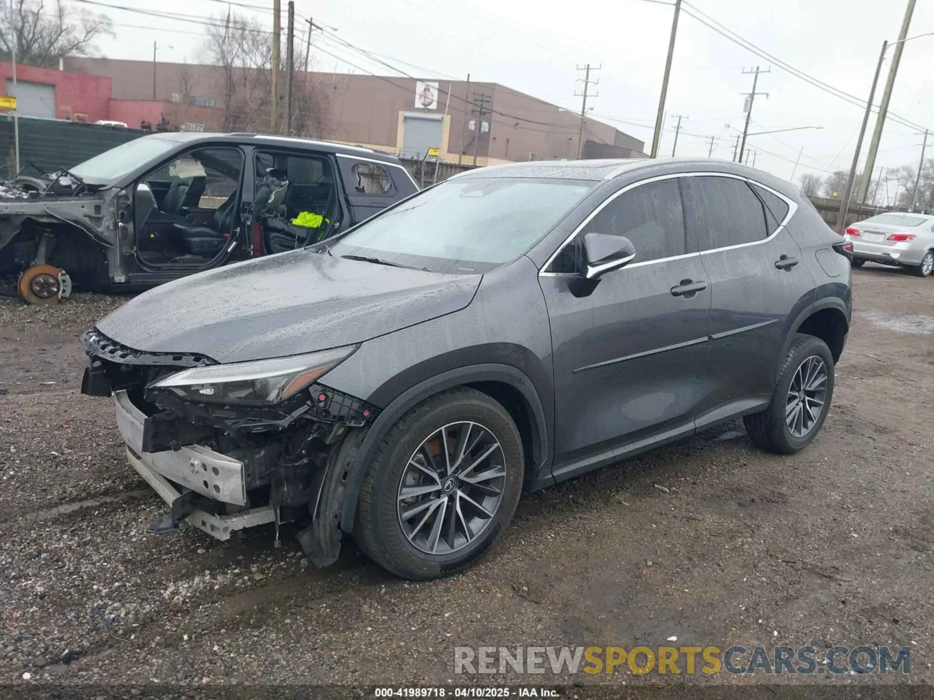 2 fotografías del automóvil dañado JTJGDCEZ2N2000859 LEXUS NX 250 2022