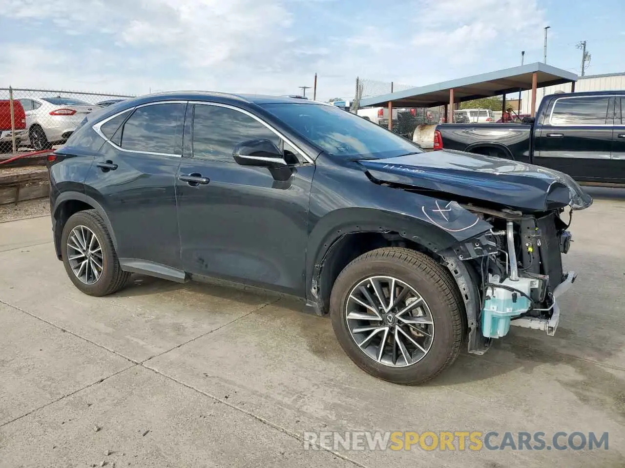 4 fotografías del automóvil dañado JTJADCAZXP2006374 LEXUS NX 250 2023