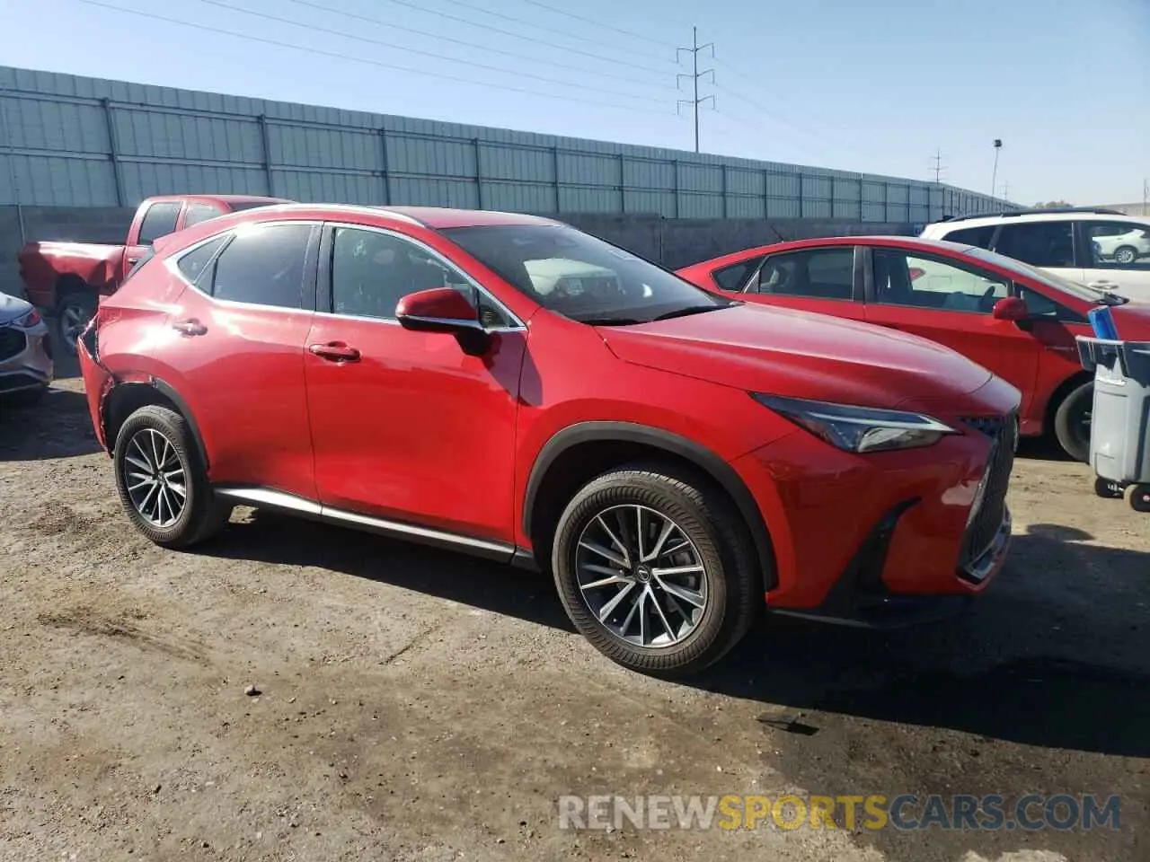4 fotografías del automóvil dañado JTJADCAZXP2007217 LEXUS NX 250 2023