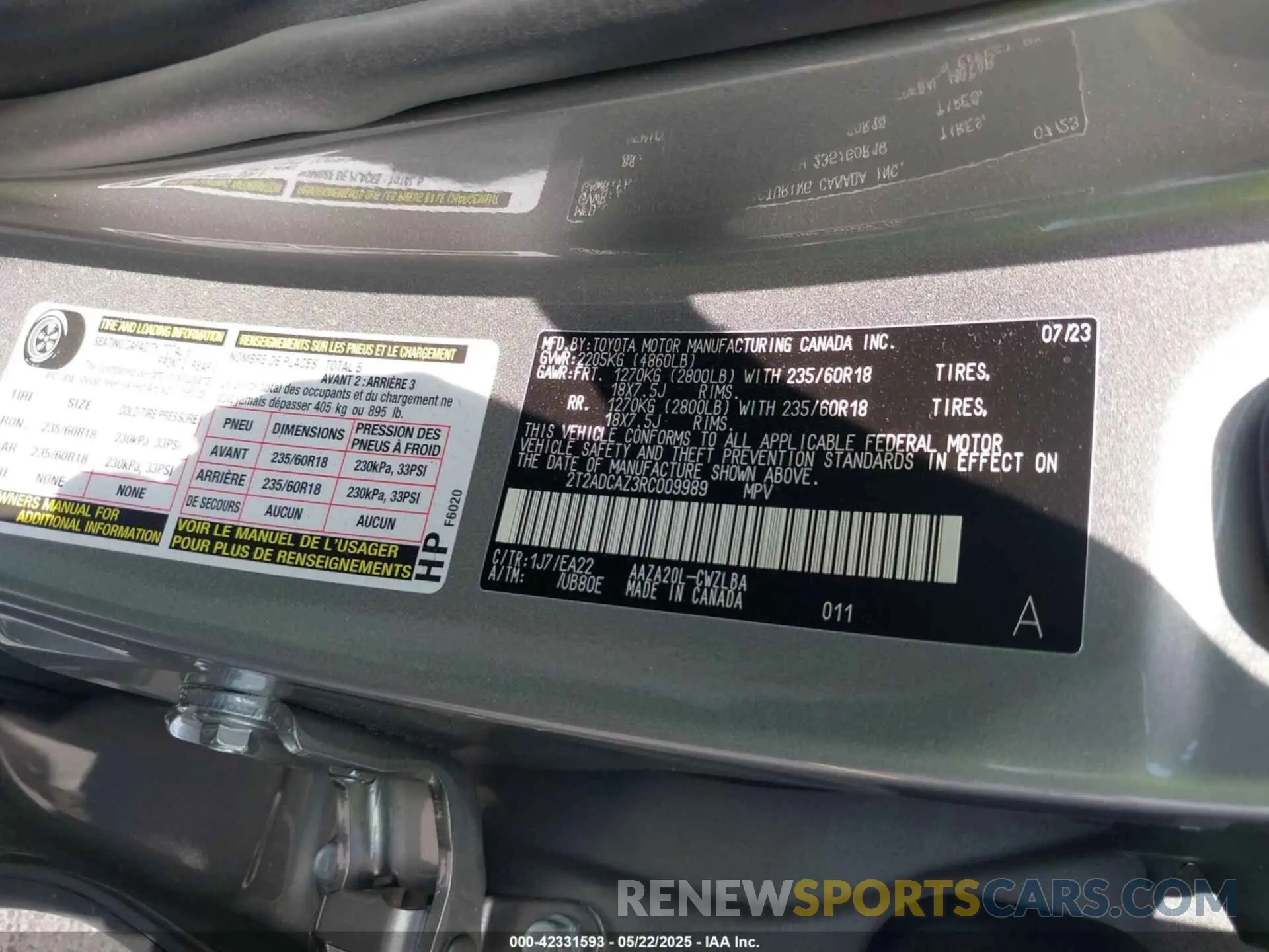 9 fotografías del automóvil dañado 2T2ADCAZ3RC009989 LEXUS NX 250 2024