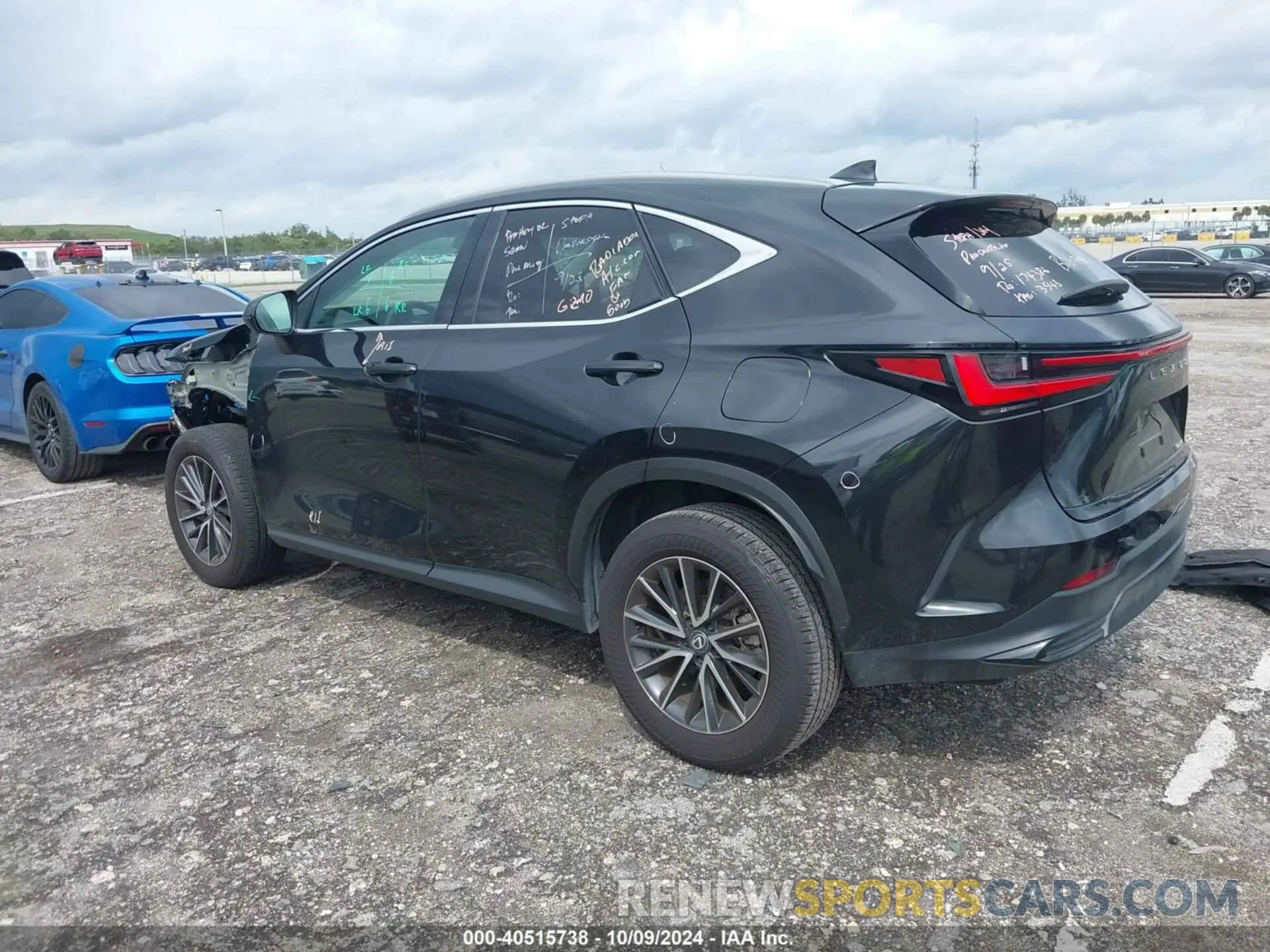 3 fotografías del automóvil dañado 2T2ADCAZ7RC011549 LEXUS NX 250 2024