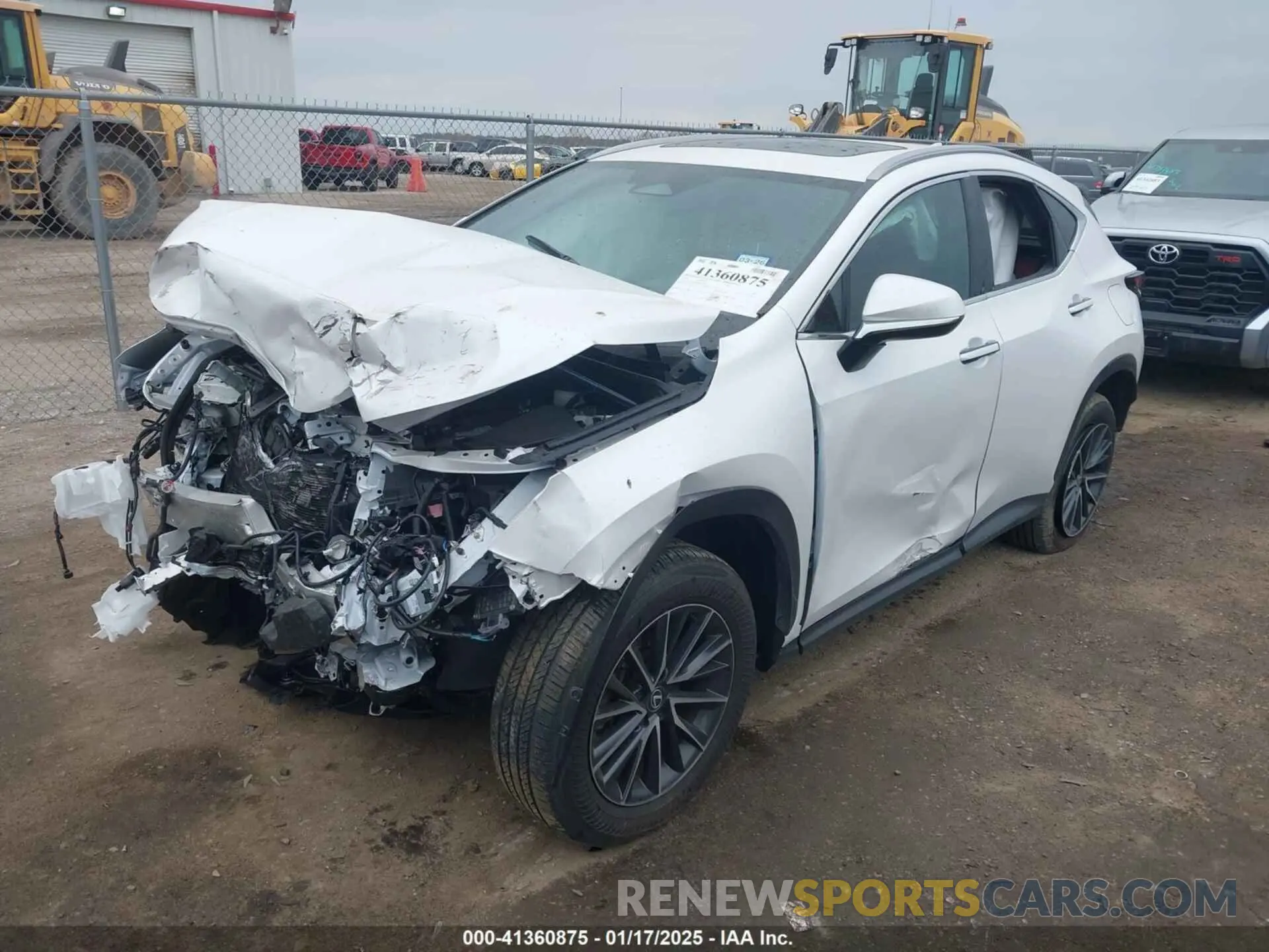 2 fotografías del automóvil dañado 2T2GDCAZXRC015315 LEXUS NX 250 2024