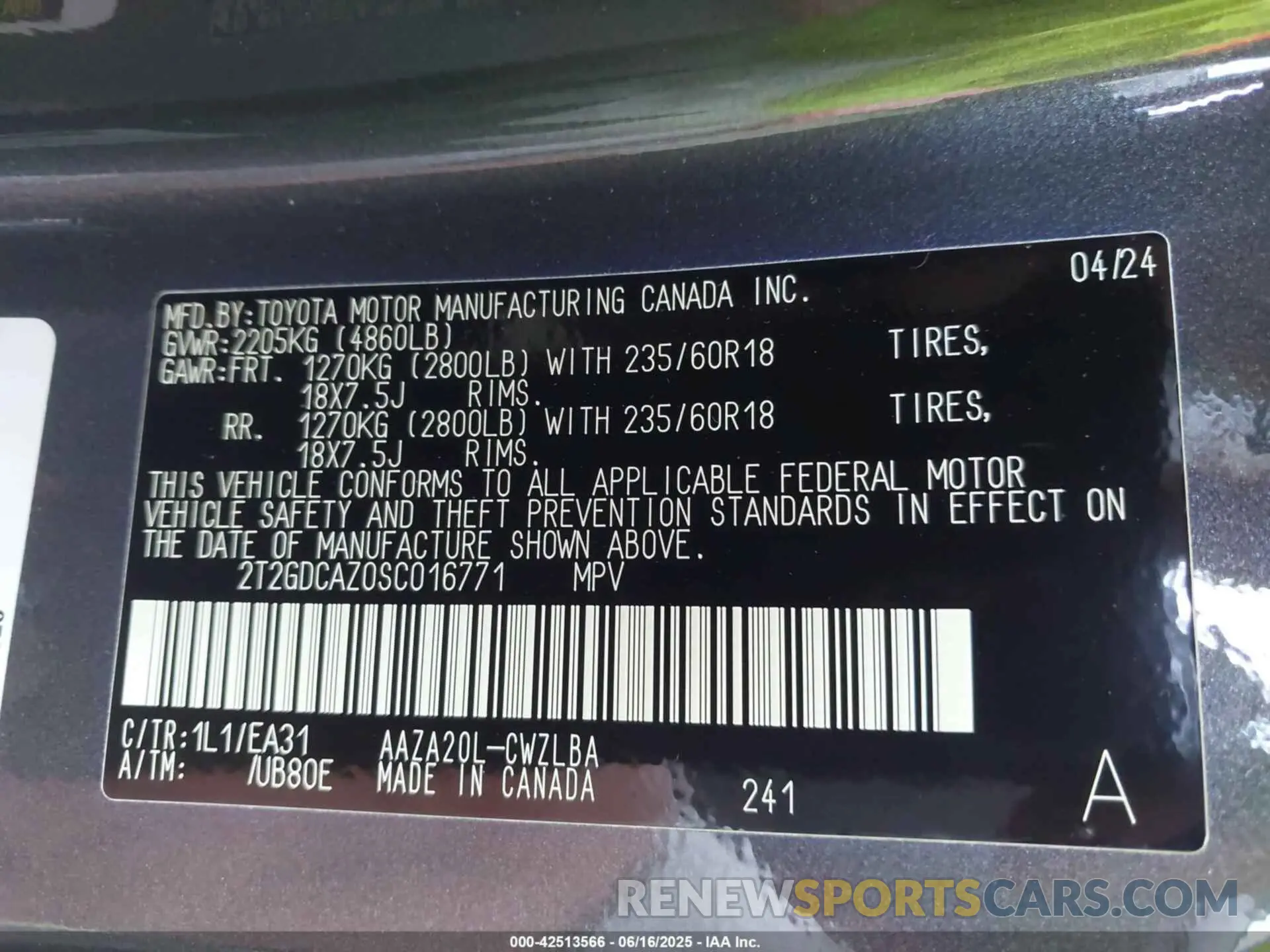 9 fotografías del automóvil dañado 2T2GDCAZ0SC016771 LEXUS NX 250 2025