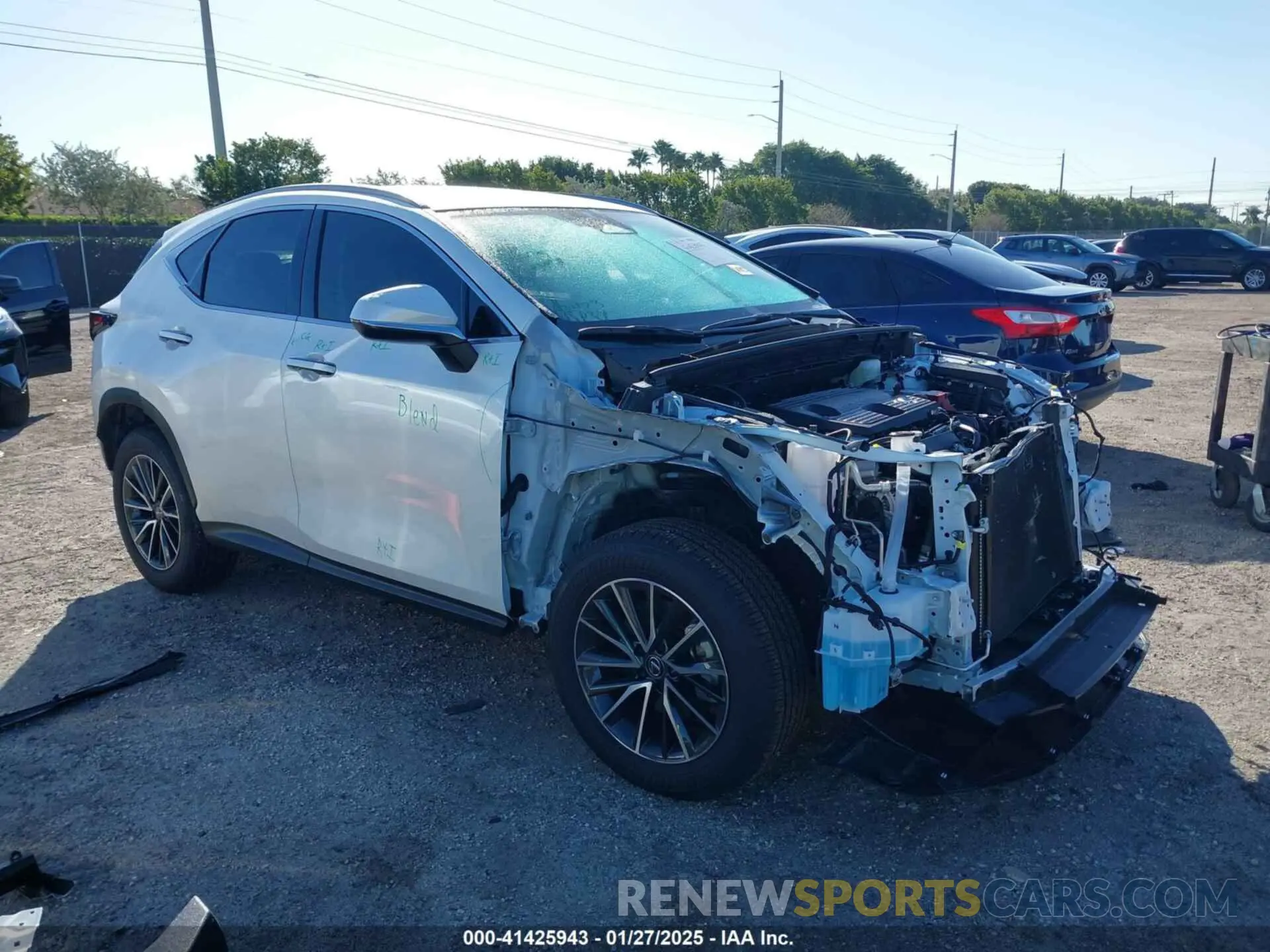 1 fotografías del automóvil dañado JTJADCAZXS2022146 LEXUS NX 250 2025