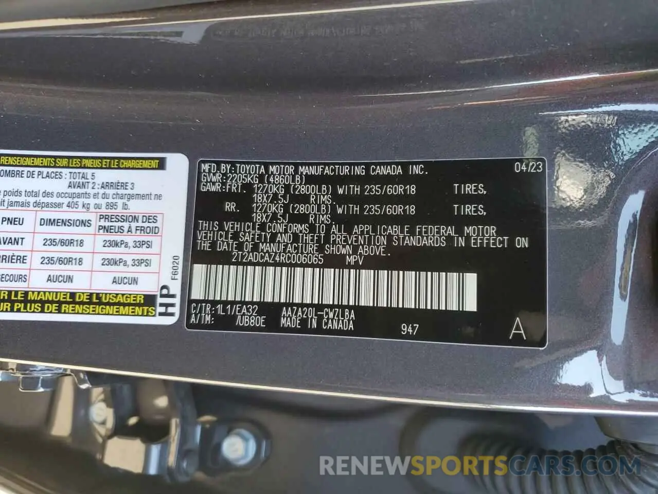 12 fotografías del automóvil dañado 2T2ADCAZ4RC006065 LEXUS NX 250 BAS 2024