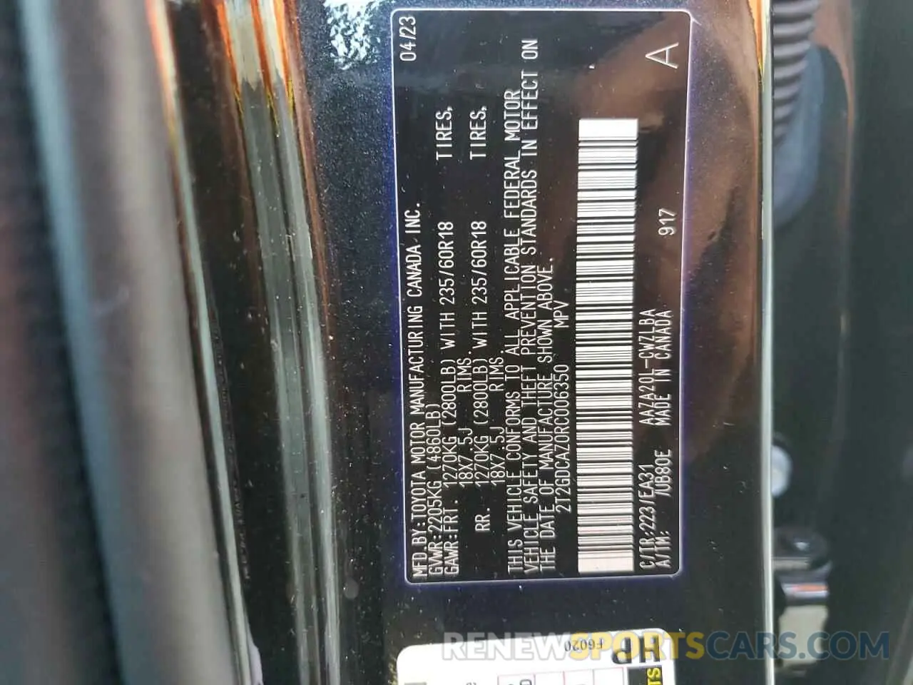 13 fotografías del automóvil dañado 2T2GDCAZ0RC006350 LEXUS NX 250 PRE 2024
