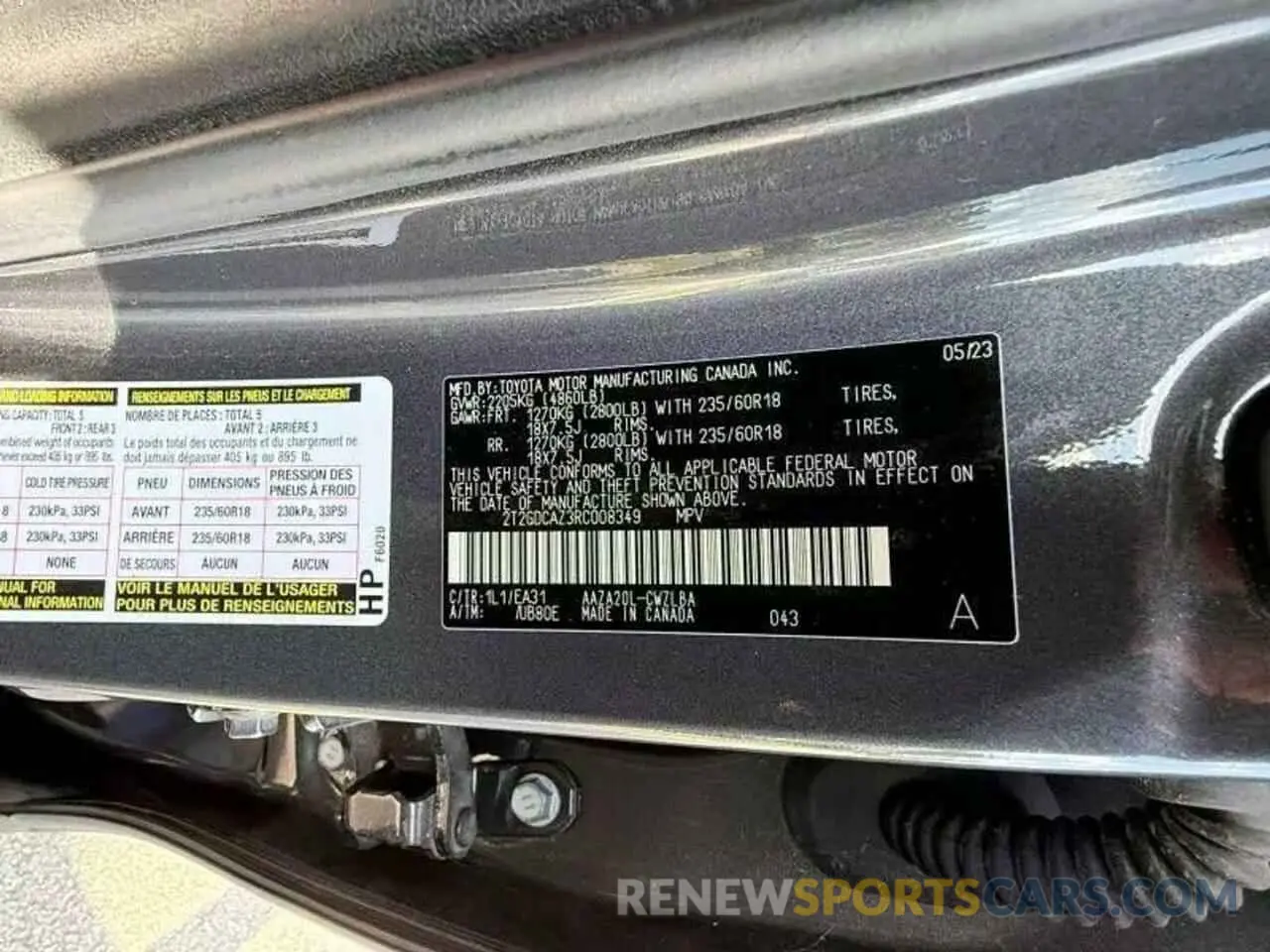 10 fotografías del automóvil dañado 2T2GDCAZ3RC008349 LEXUS NX 250 PRE 2024