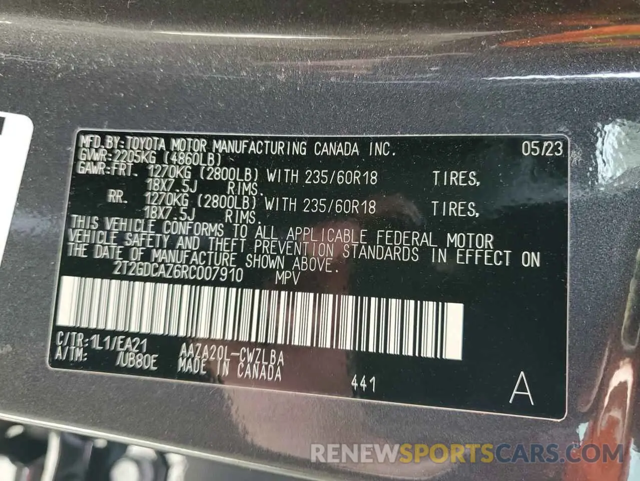 12 fotografías del automóvil dañado 2T2GDCAZ6RC007910 LEXUS NX 250 PRE 2024