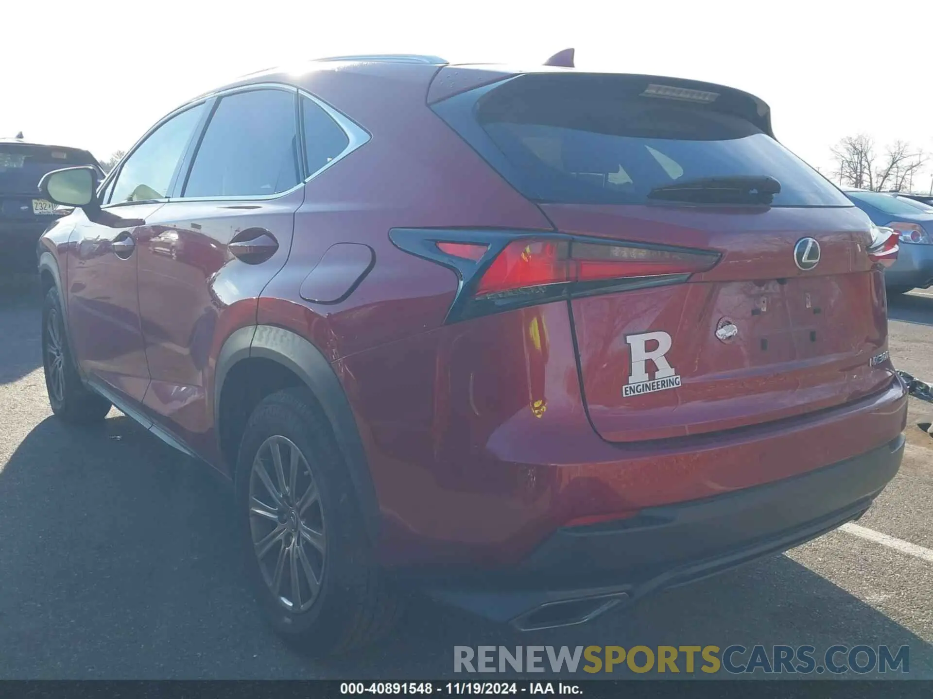 3 fotografías del automóvil dañado JTJBARBZ0K2211726 LEXUS NX 300 2019