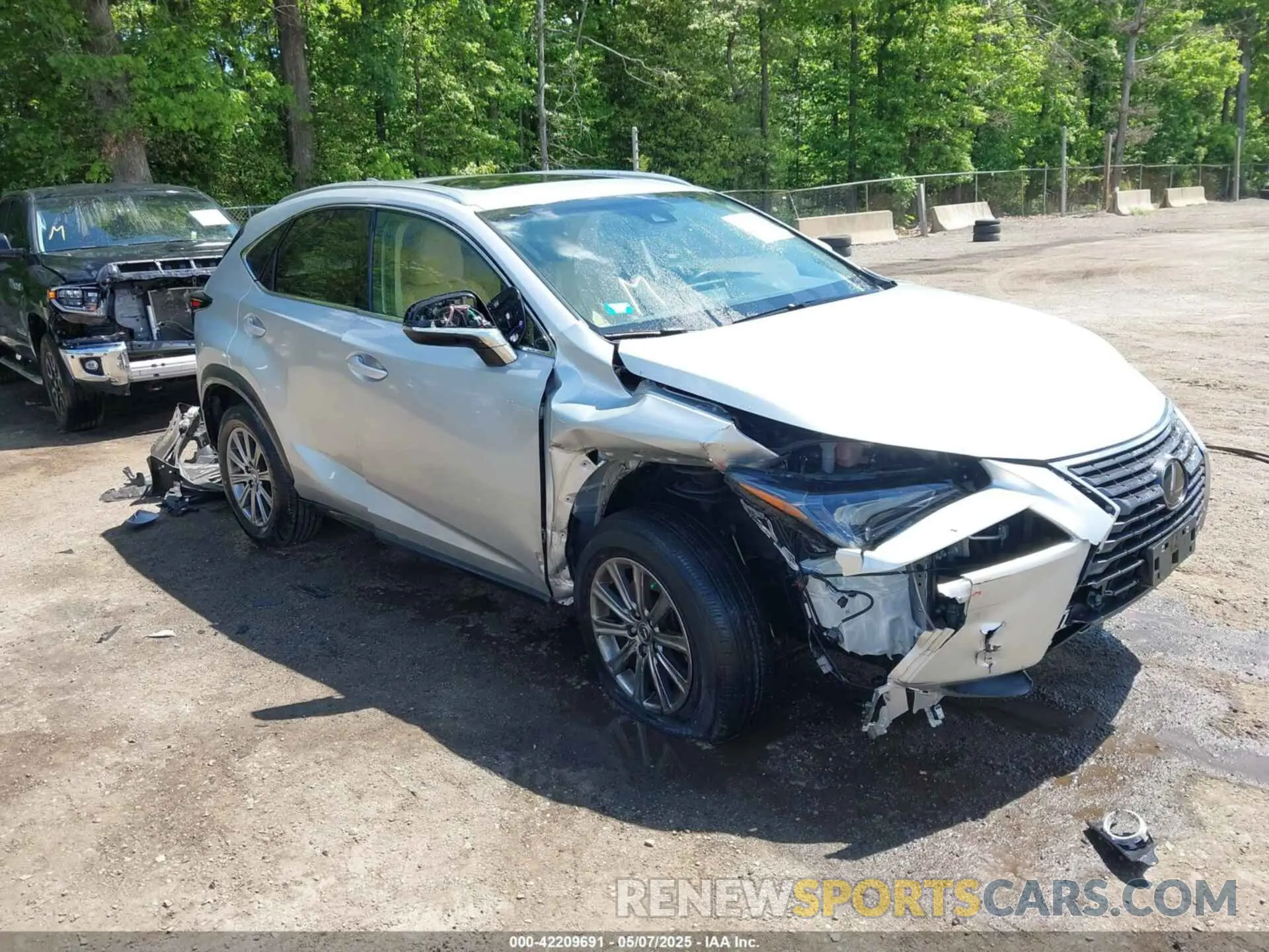 1 fotografías del automóvil dañado JTJBARBZ4K2192100 LEXUS NX 300 2019