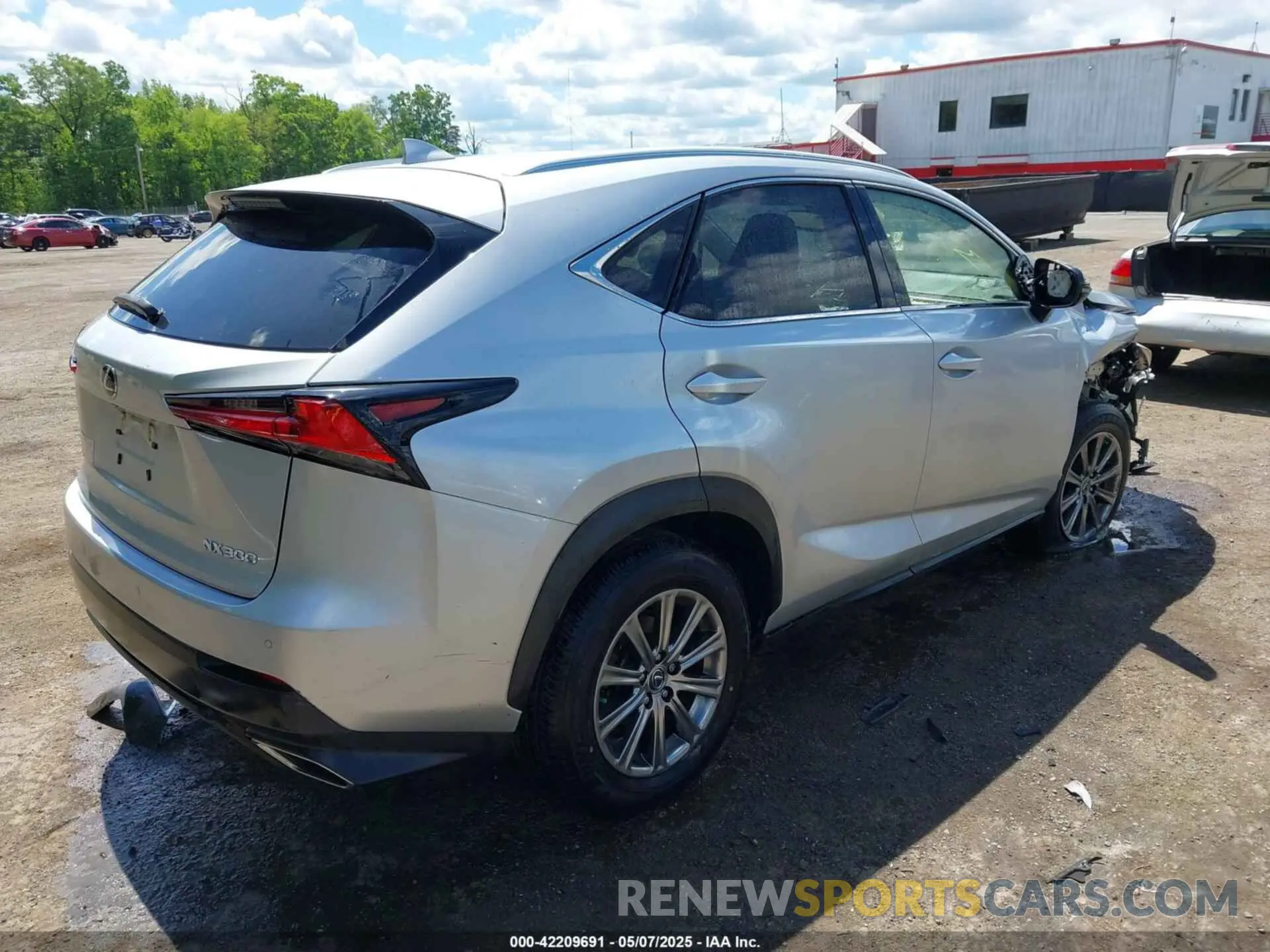 4 fotografías del automóvil dañado JTJBARBZ4K2192100 LEXUS NX 300 2019