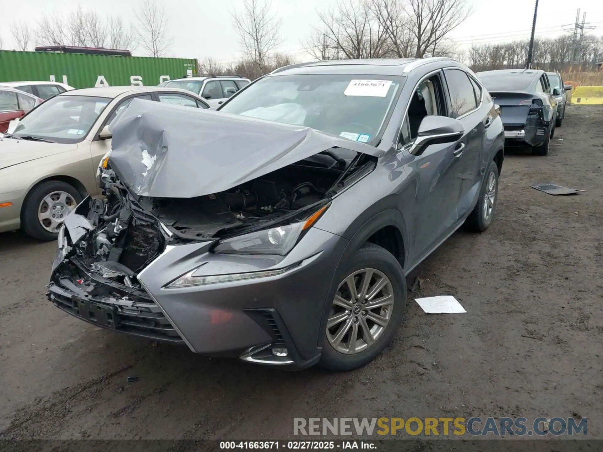 2 fotografías del automóvil dañado JTJBARBZ6K2217112 LEXUS NX 300 2019