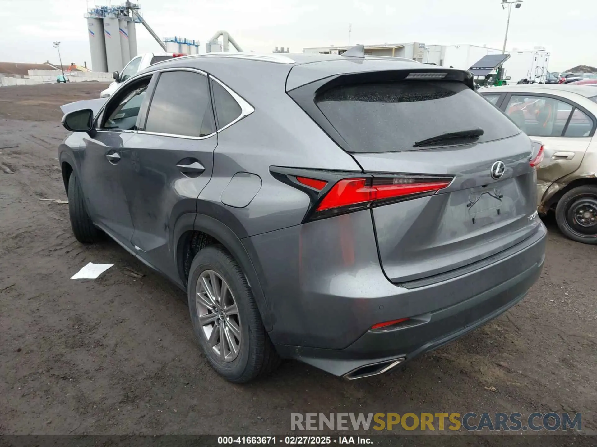 3 fotografías del automóvil dañado JTJBARBZ6K2217112 LEXUS NX 300 2019