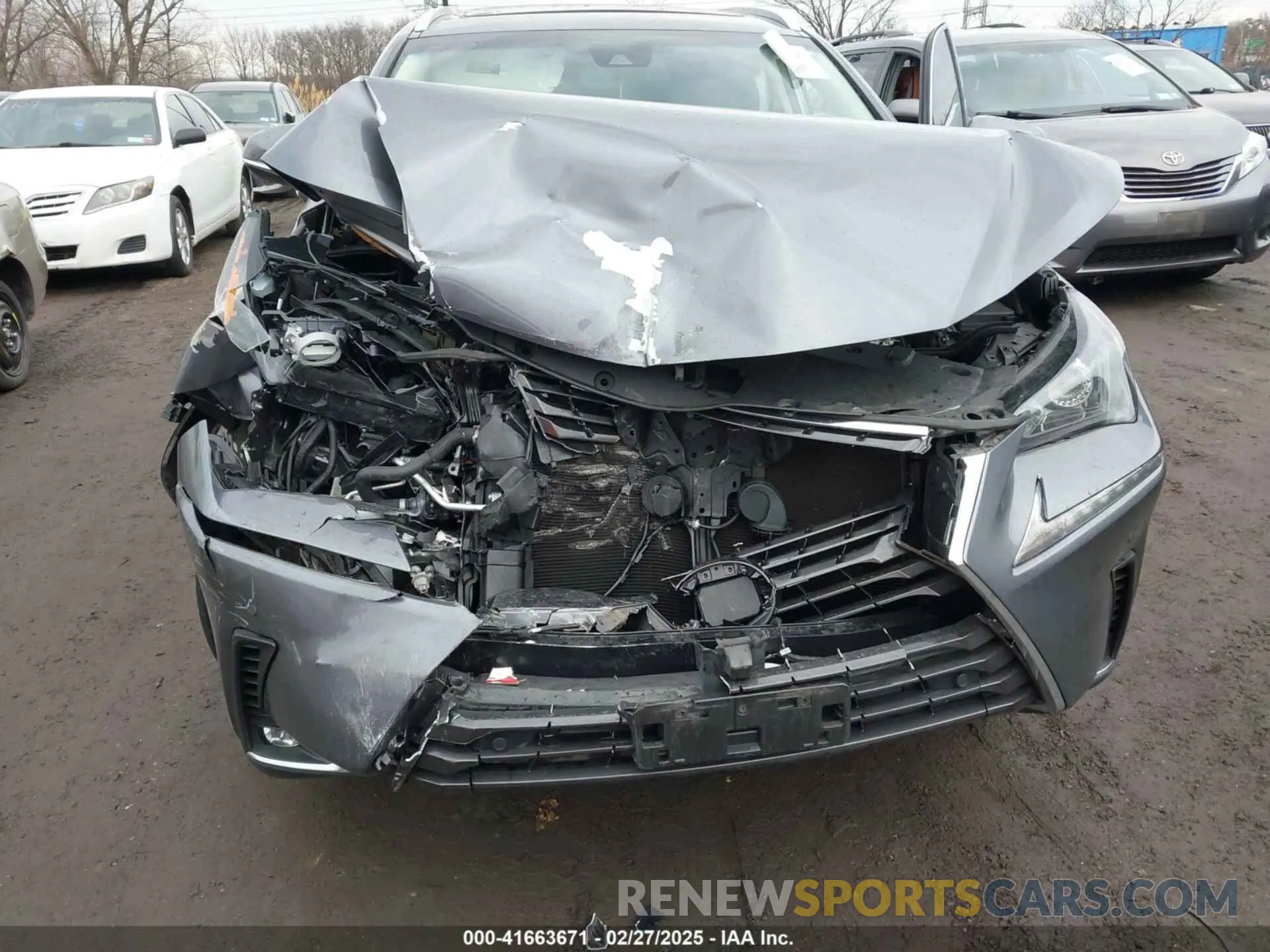 6 fotografías del automóvil dañado JTJBARBZ6K2217112 LEXUS NX 300 2019