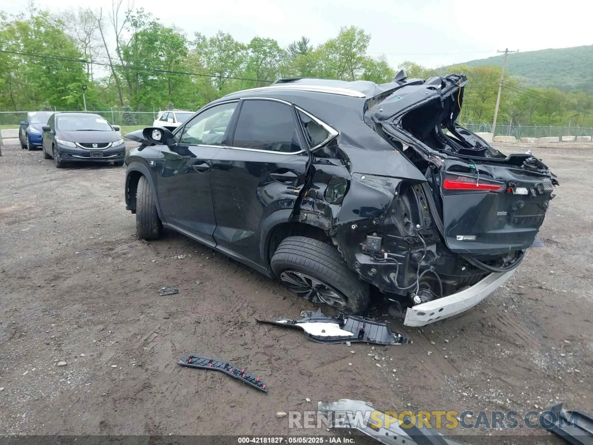 3 fotografías del automóvil dañado JTJBARBZ7K2205471 LEXUS NX 300 2019