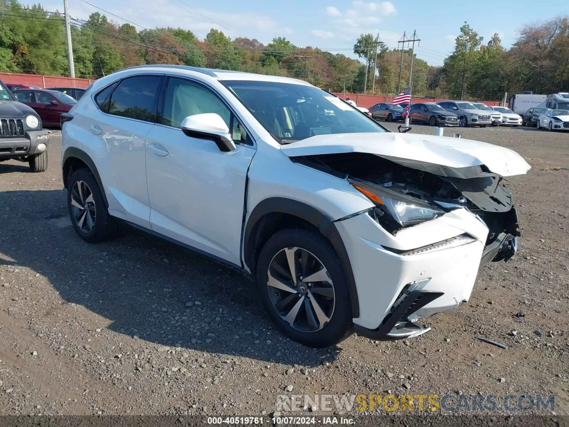 1 fotografías del automóvil dañado JTJBARBZ8K2213501 LEXUS NX 300 2019
