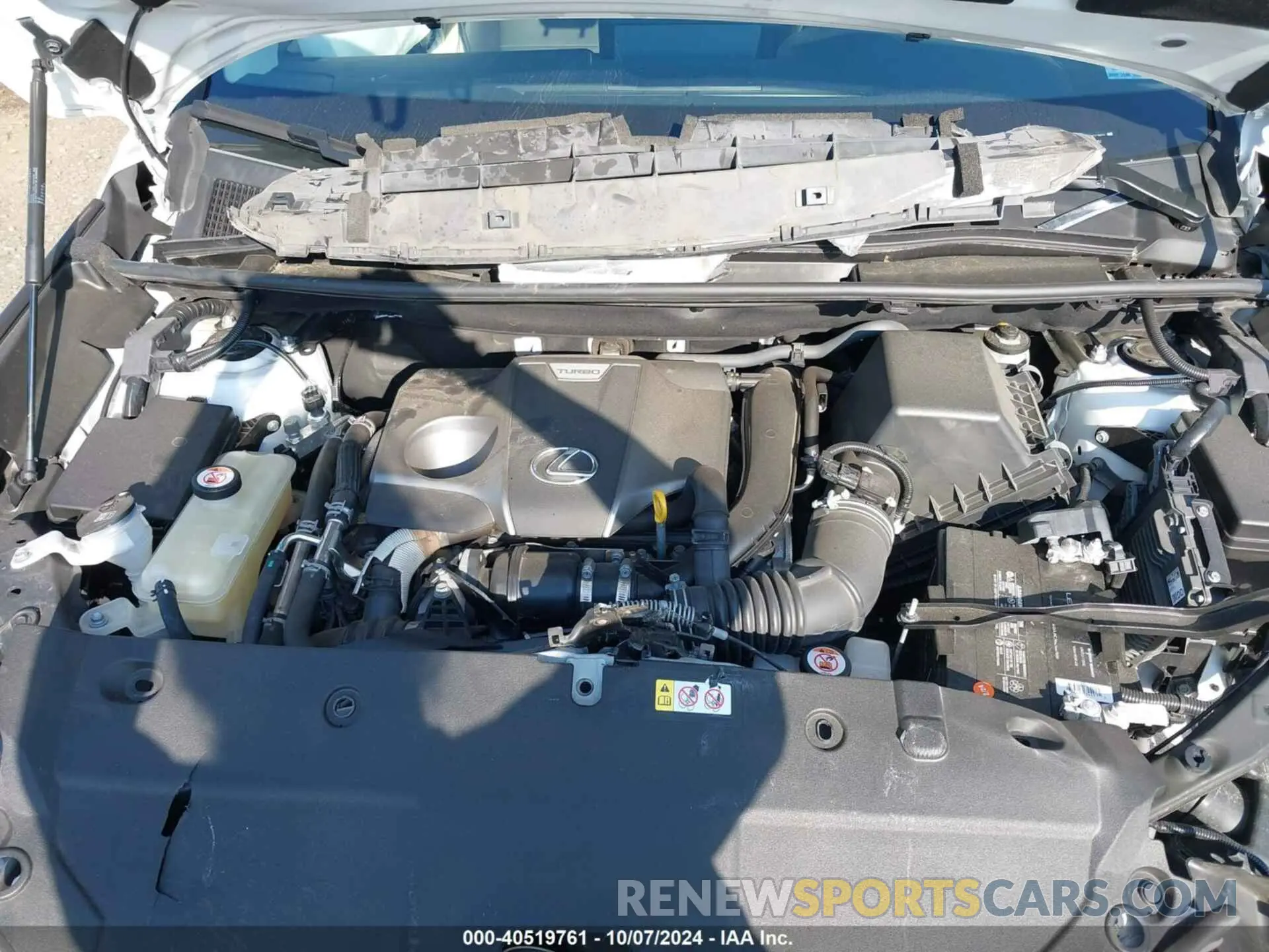 10 fotografías del automóvil dañado JTJBARBZ8K2213501 LEXUS NX 300 2019