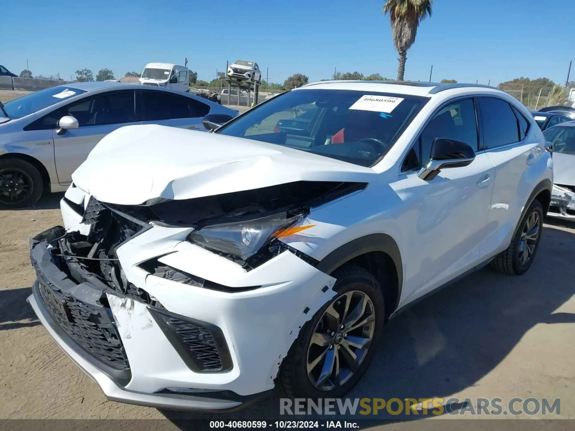 2 fotografías del automóvil dañado JTJYARBZ1K2137341 LEXUS NX 300 2019