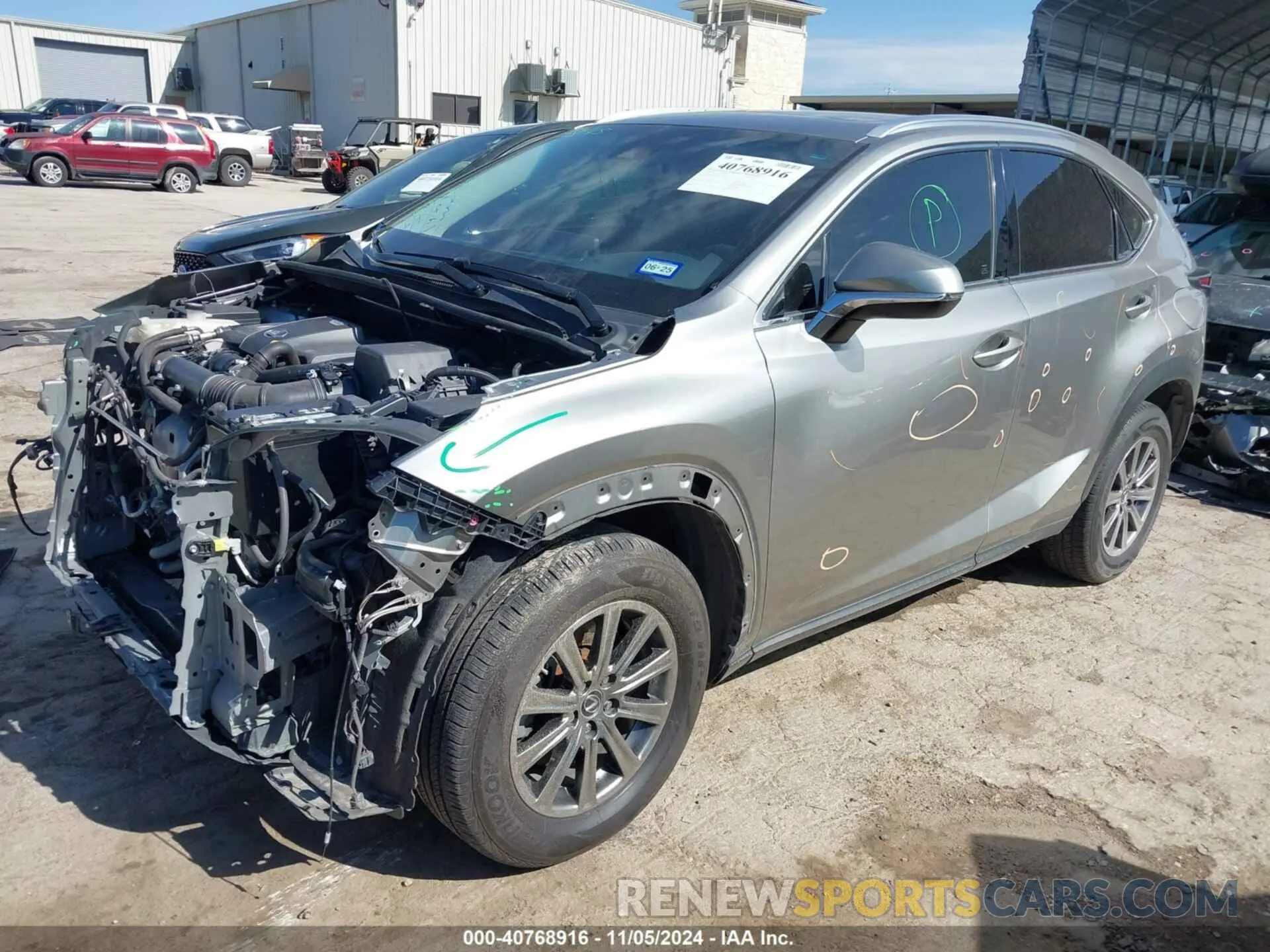 2 fotografías del automóvil dañado JTJYARBZ1K2142880 LEXUS NX 300 2019