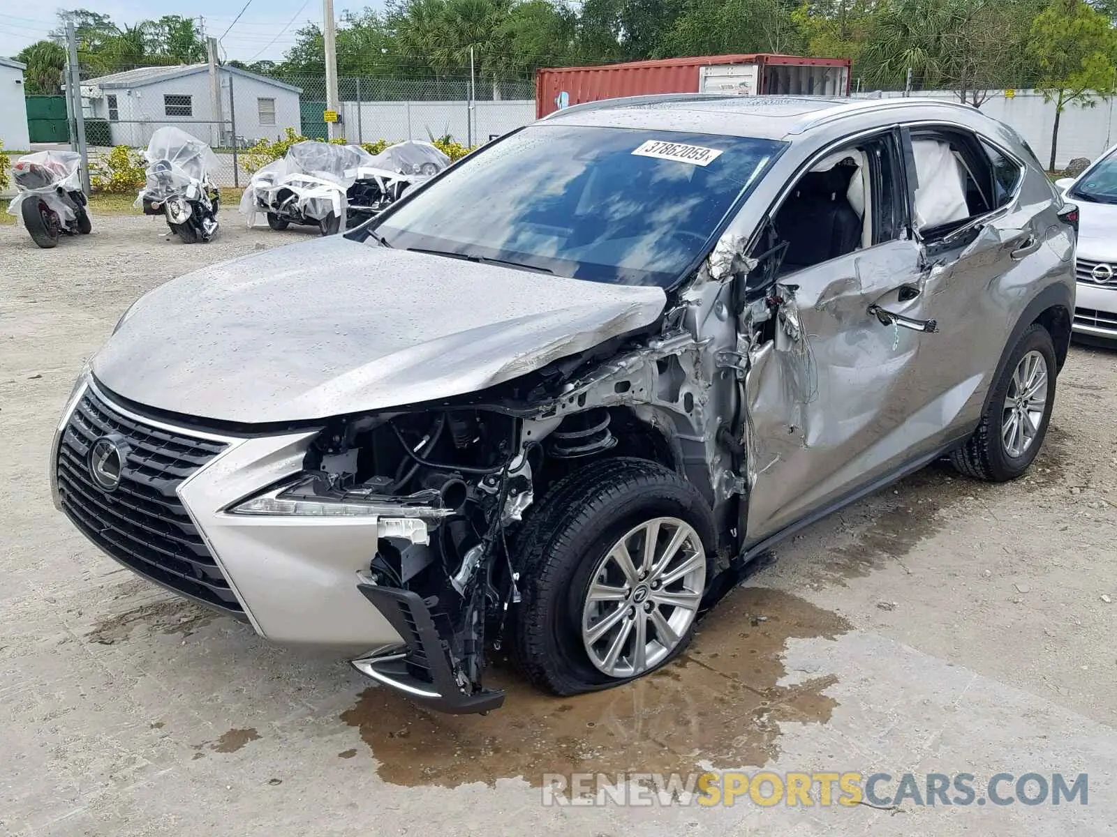 2 fotografías del automóvil dañado JTJYARBZ2K2117115 LEXUS NX 300 2019