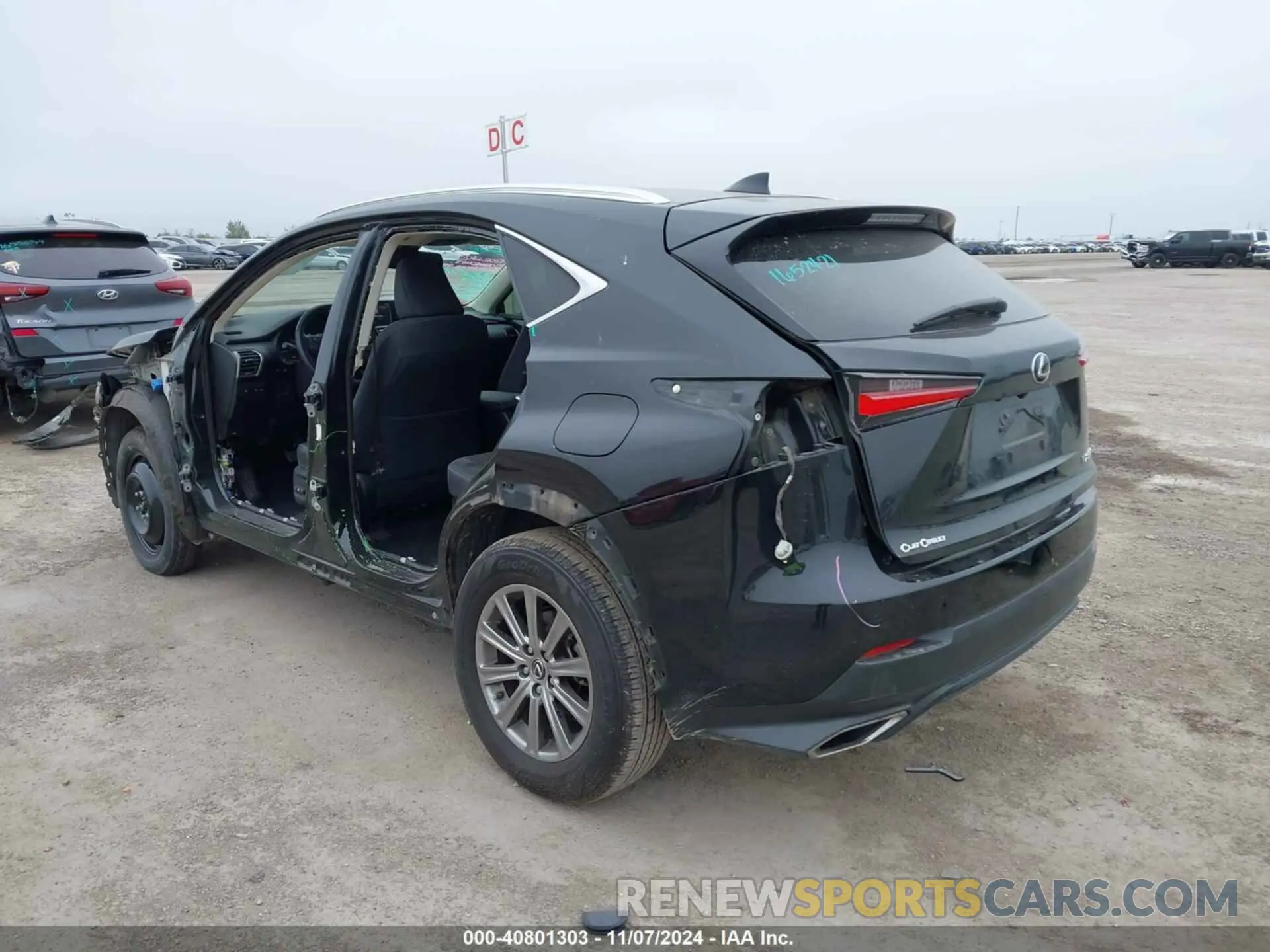 3 fotografías del automóvil dañado JTJYARBZ2K2144346 LEXUS NX 300 2019