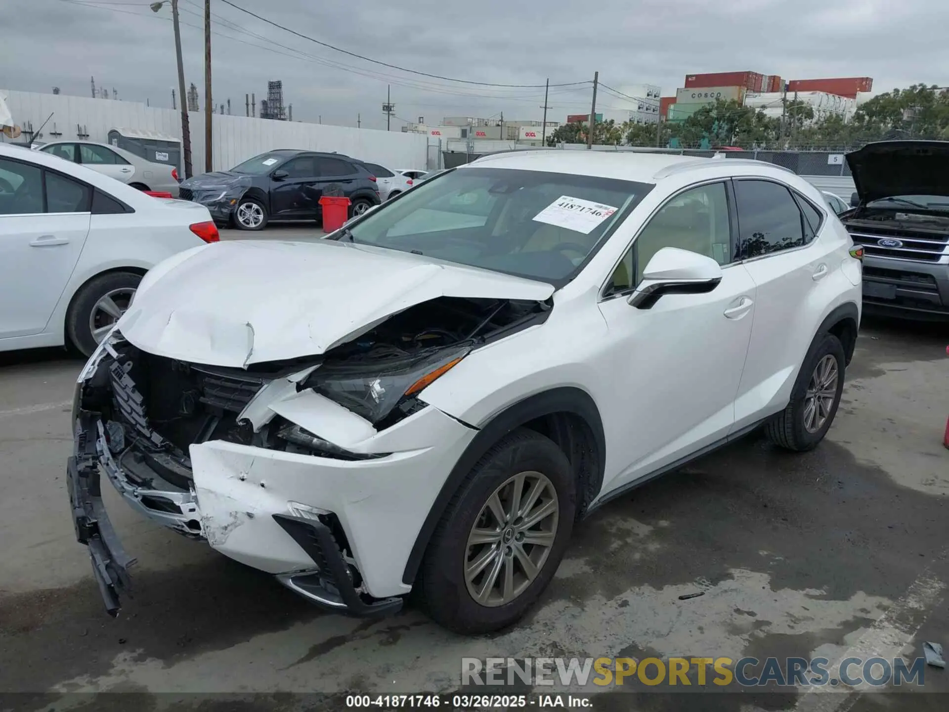 2 fotografías del automóvil dañado JTJYARBZ4K2116970 LEXUS NX 300 2019
