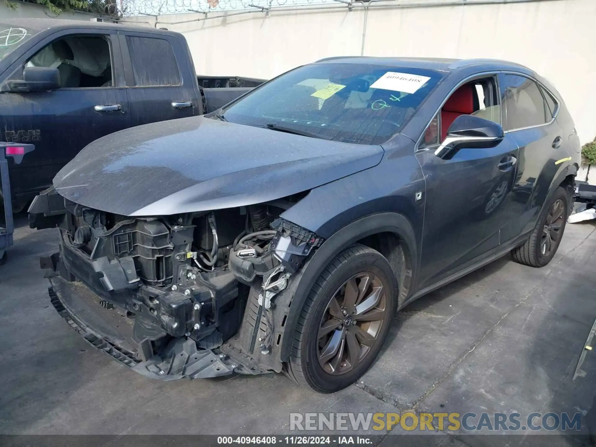 2 fotografías del automóvil dañado JTJYARBZ5K2138279 LEXUS NX 300 2019