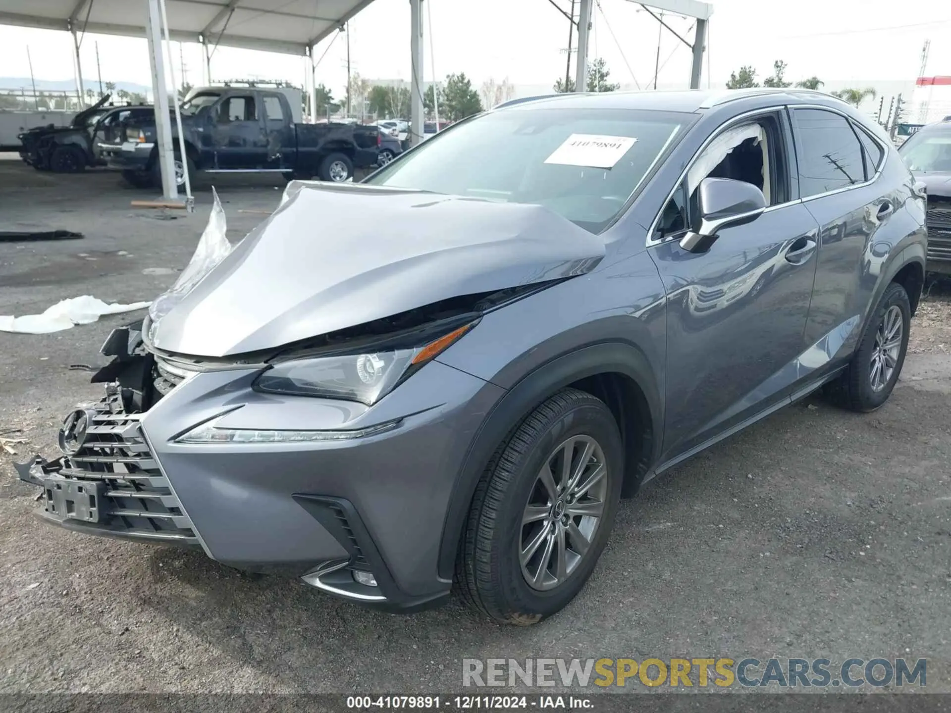 2 fotografías del automóvil dañado JTJYARBZ5K2149377 LEXUS NX 300 2019