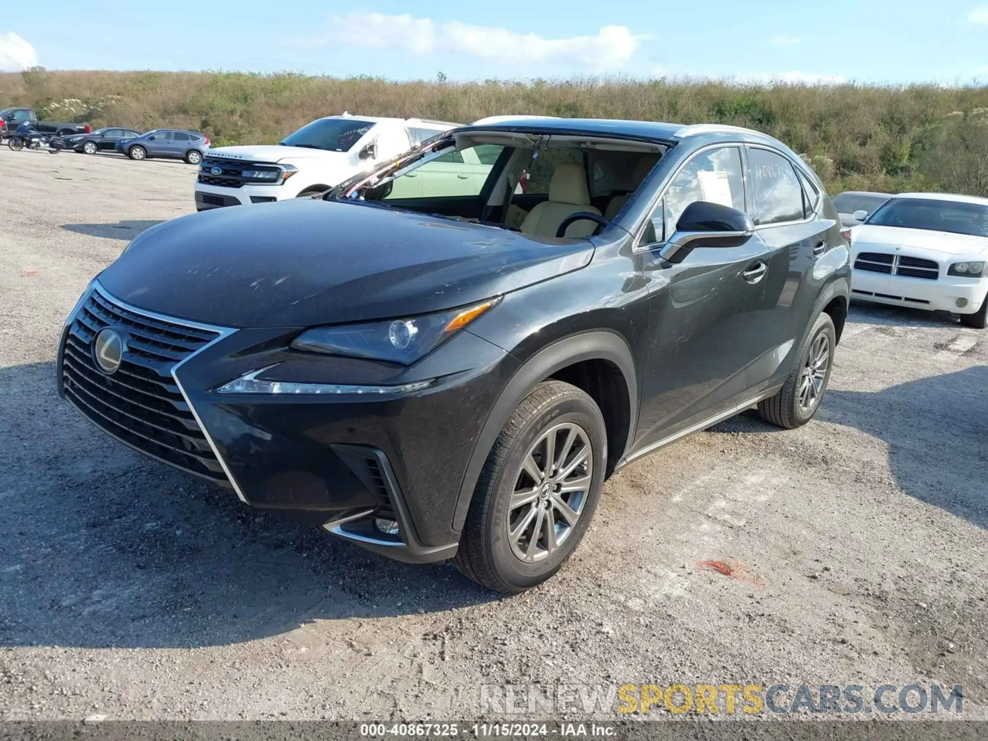 2 fotografías del automóvil dañado JTJYARBZ9K2139161 LEXUS NX 300 2019