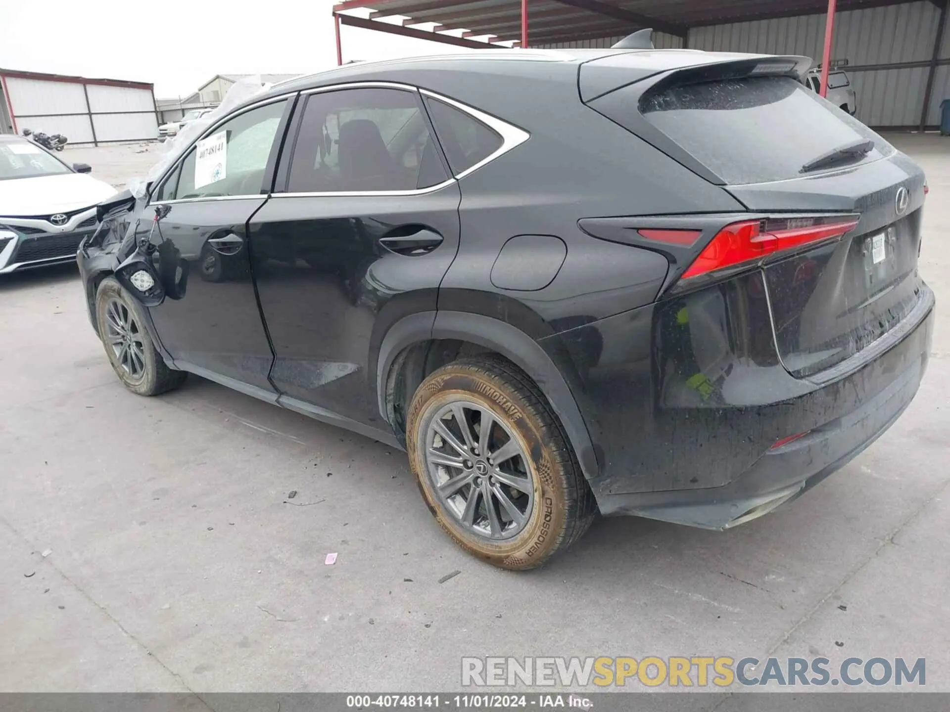 3 fotografías del automóvil dañado JTJAARBZ5L2162780 LEXUS NX 300 2020