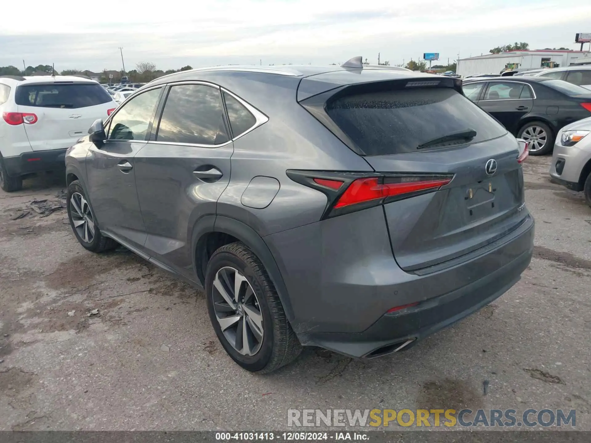 3 fotografías del automóvil dañado JTJDARBZ0L2163669 LEXUS NX 300 2020