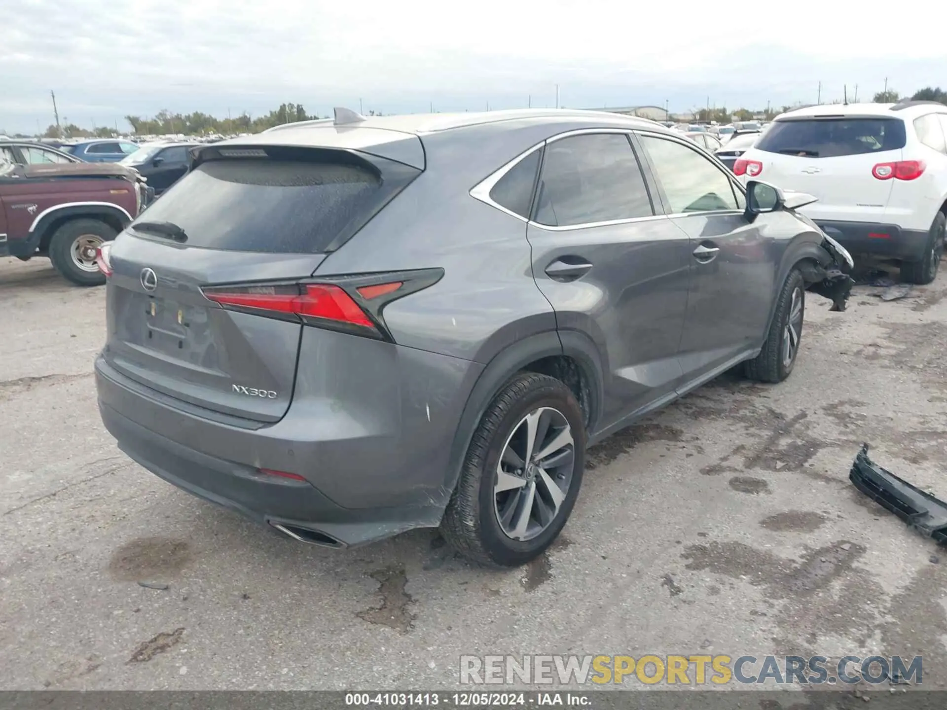 4 fotografías del automóvil dañado JTJDARBZ0L2163669 LEXUS NX 300 2020