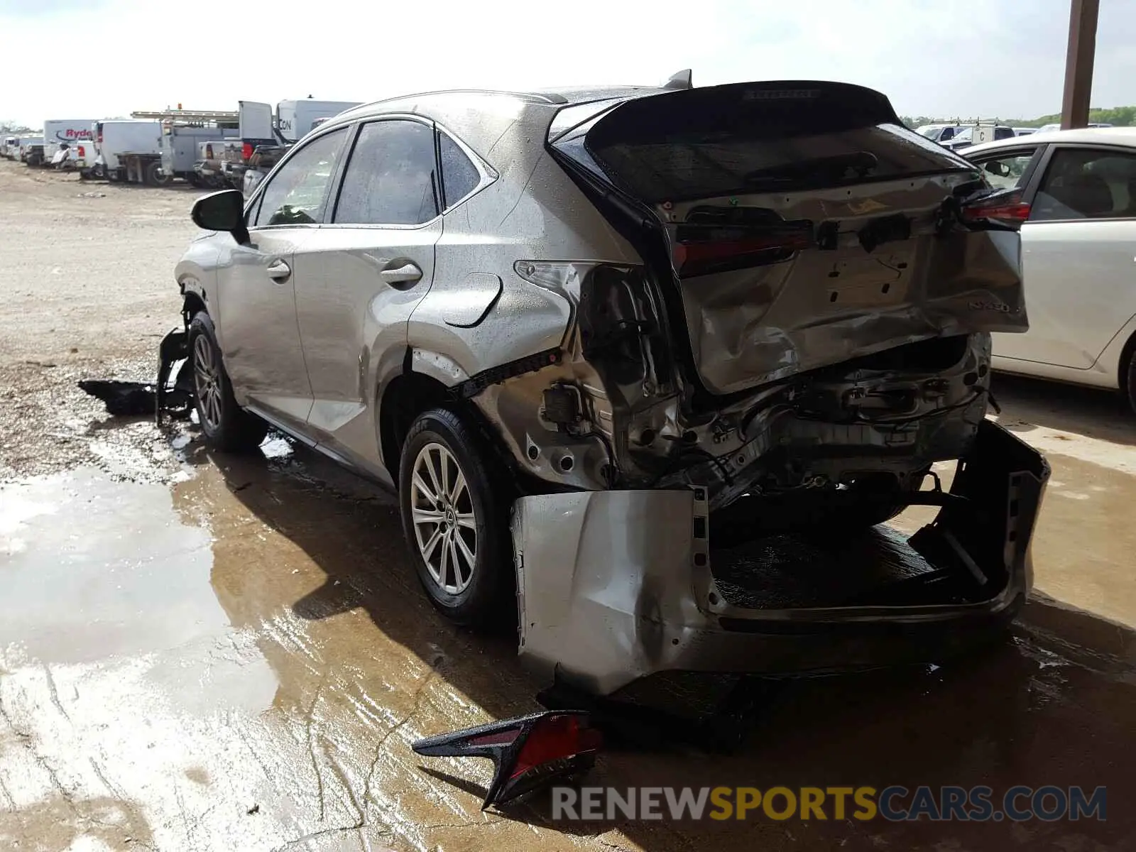 3 fotografías del automóvil dañado JTJDARBZ2L5010015 LEXUS NX 300 2020