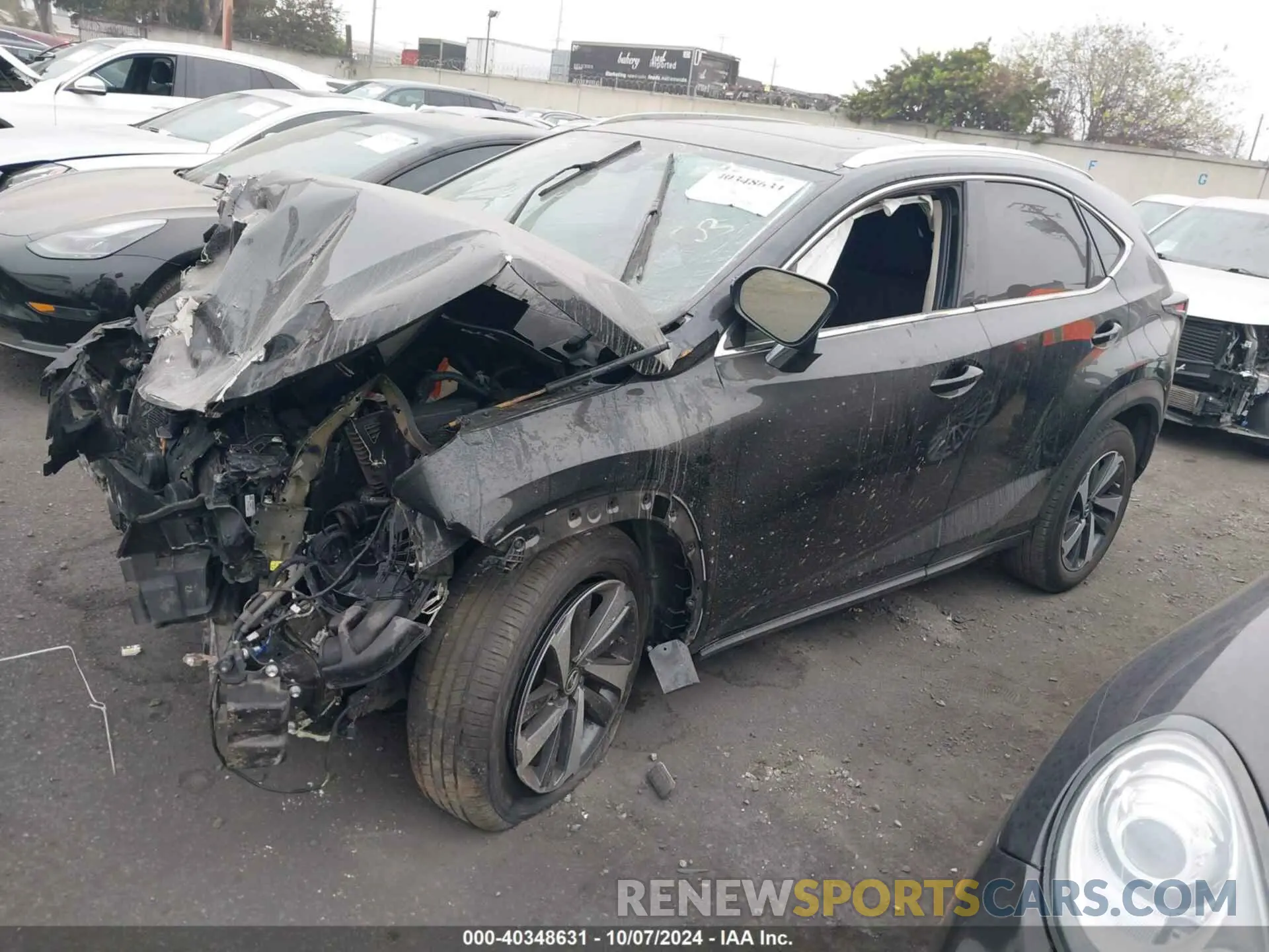 2 fotografías del automóvil dañado JTJDARBZ2L5013271 LEXUS NX 300 2020