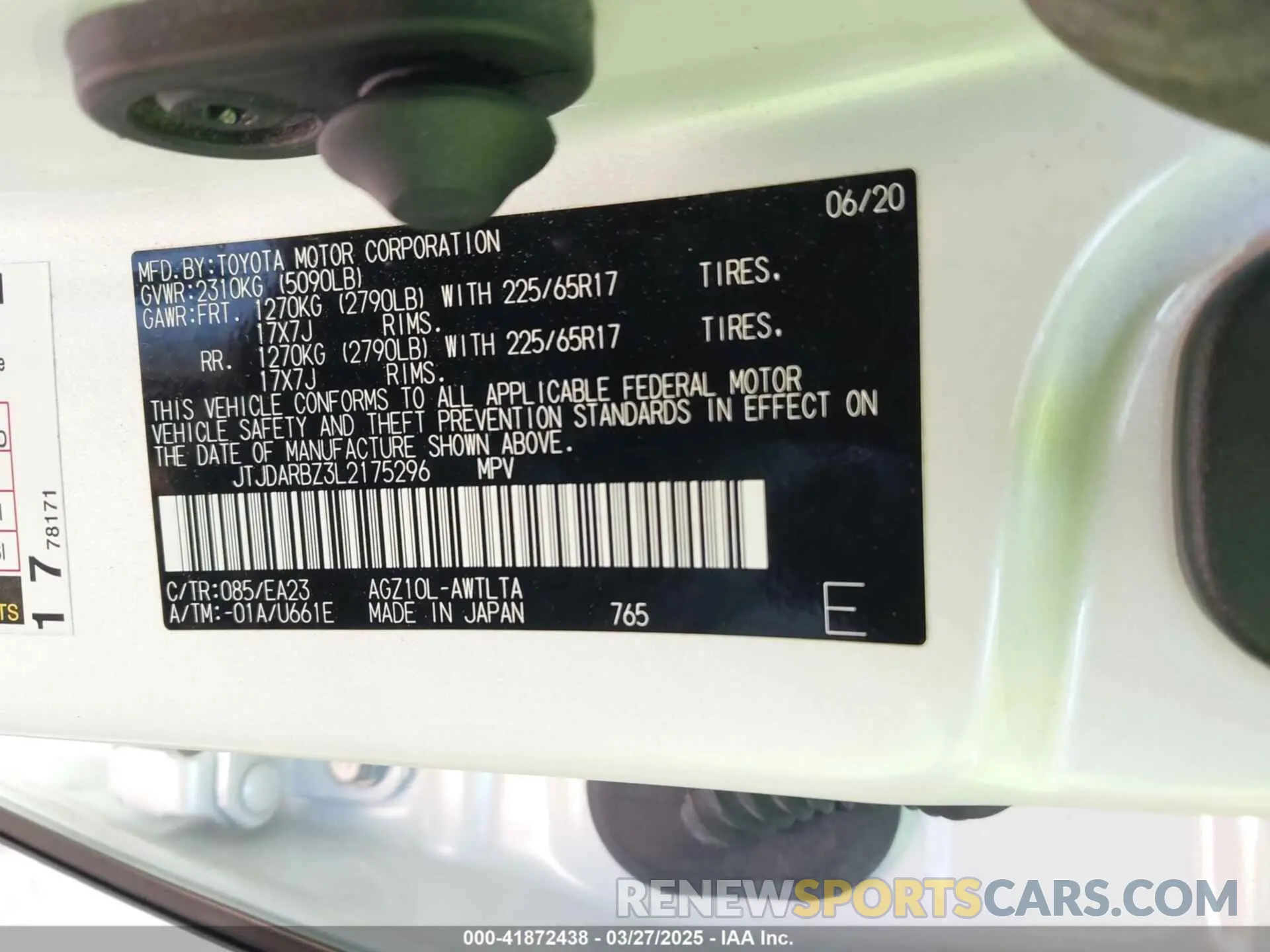 9 fotografías del automóvil dañado JTJDARBZ3L2175296 LEXUS NX 300 2020