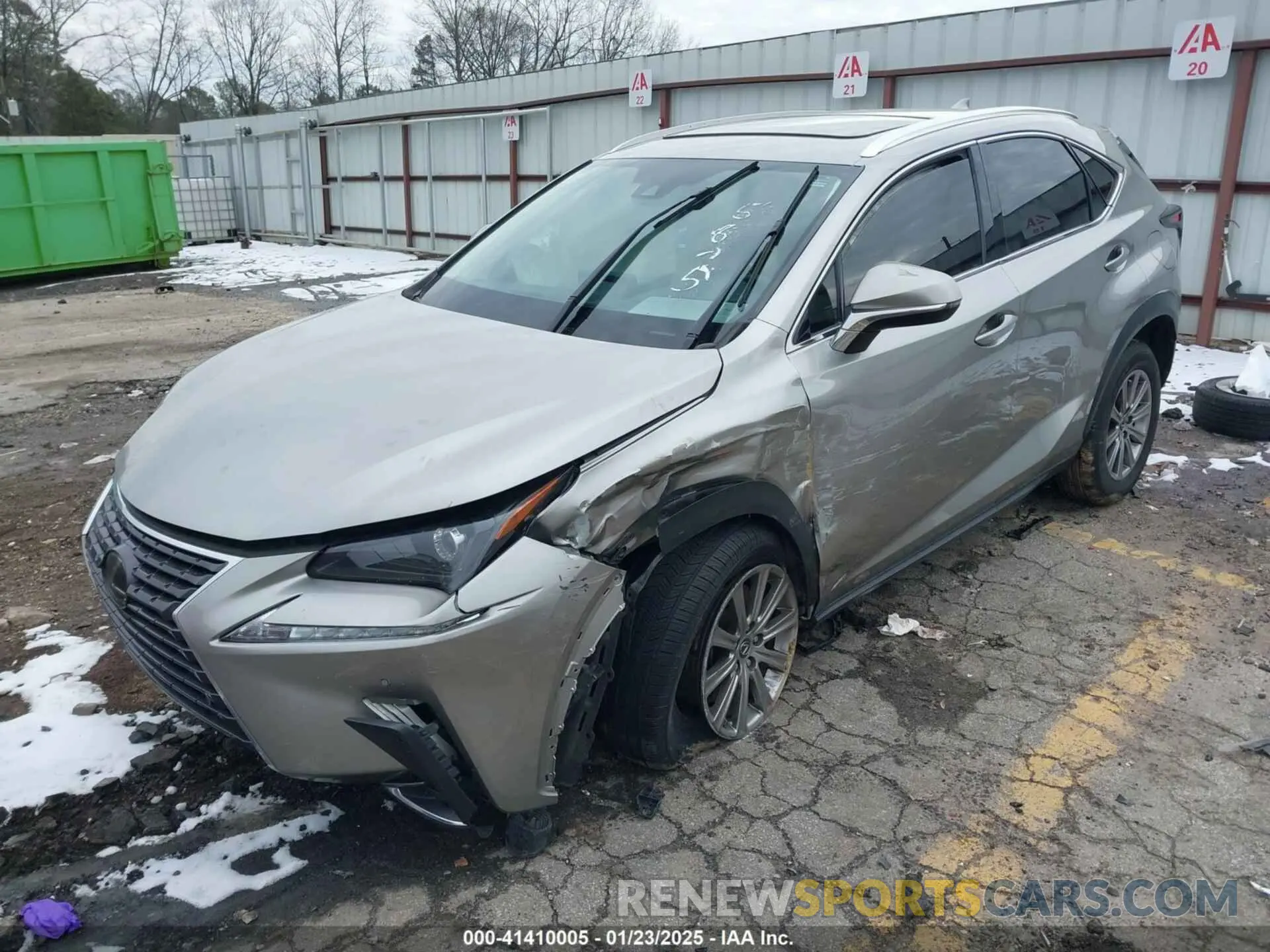 2 fotografías del automóvil dañado JTJDARBZ4L2175825 LEXUS NX 300 2020