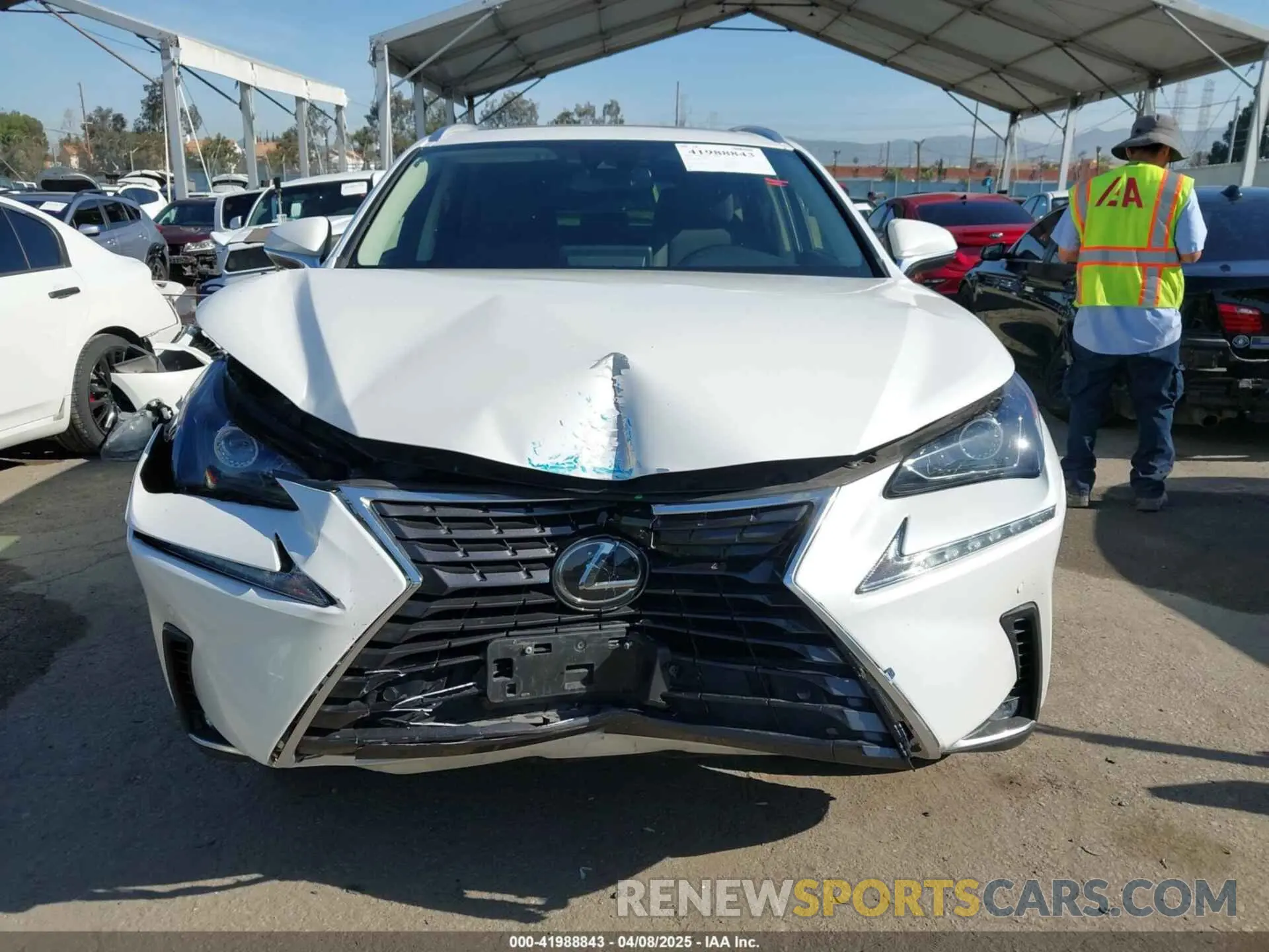 12 fotografías del automóvil dañado JTJDARBZ4L5007813 LEXUS NX 300 2020