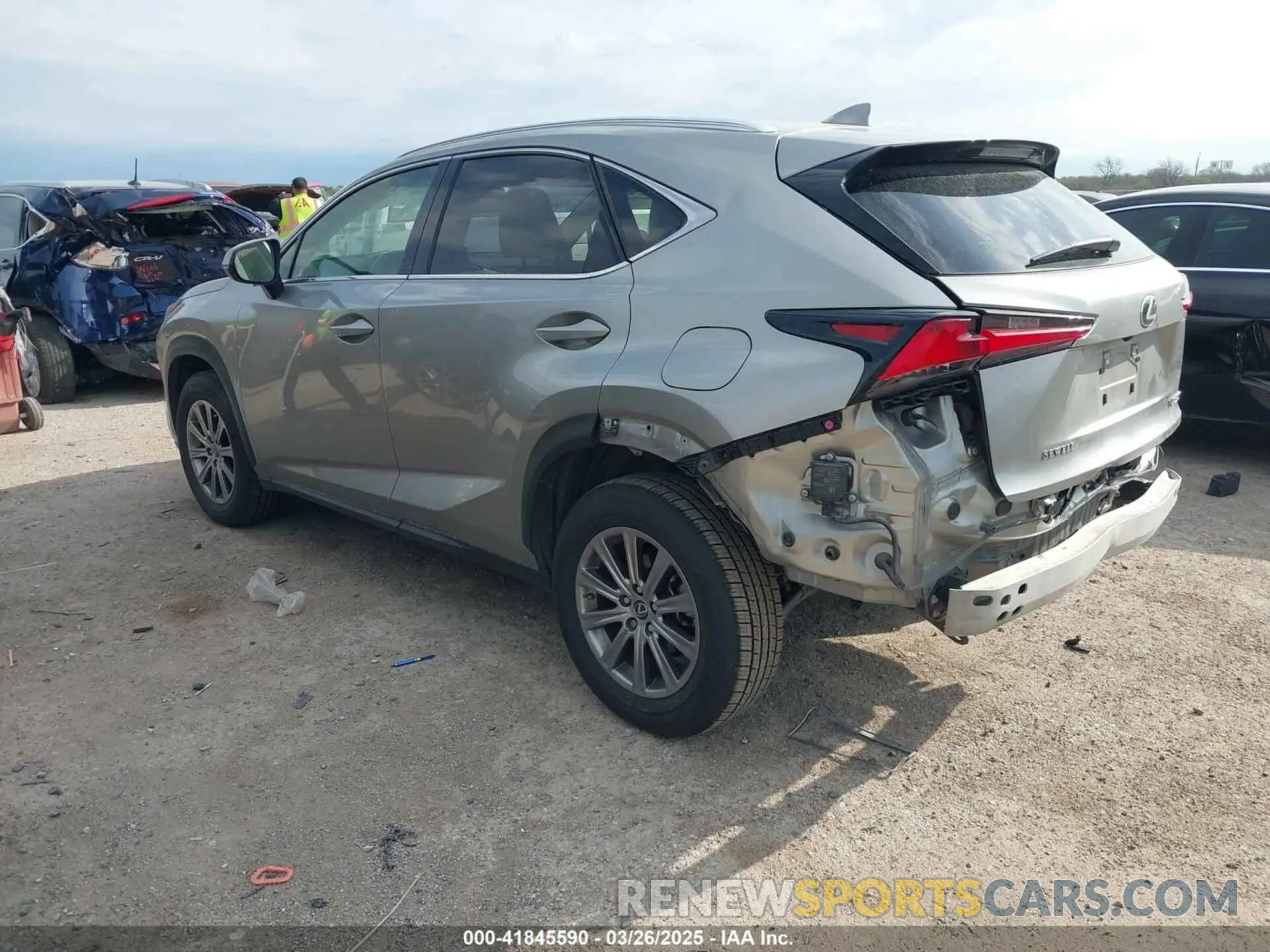 3 fotografías del automóvil dañado JTJDARBZ5L5011045 LEXUS NX 300 2020